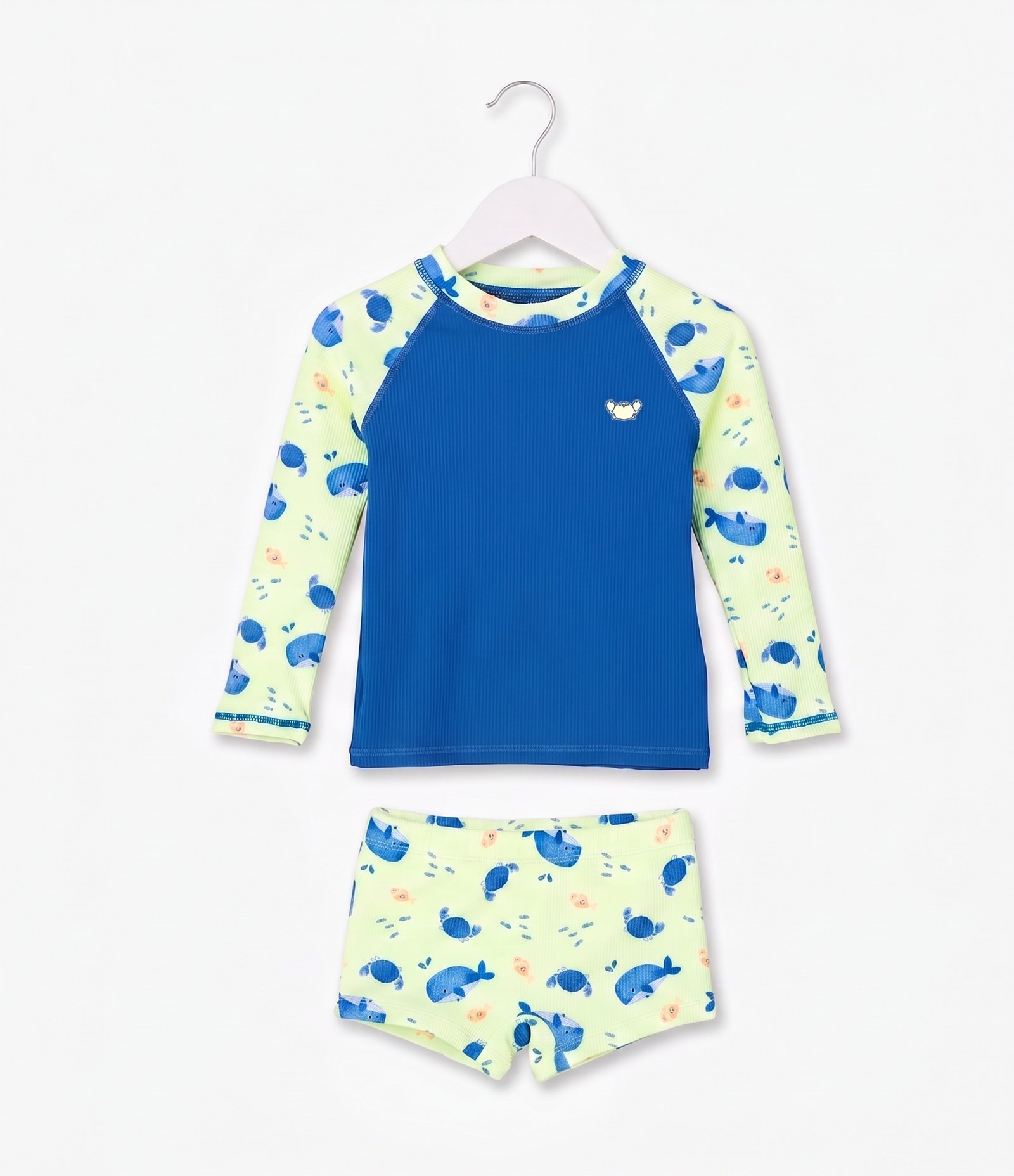 Conjunto Praia Infantil UV Estampa Tubarãozinho - Tam 1 a 4 Anos Azul 1
