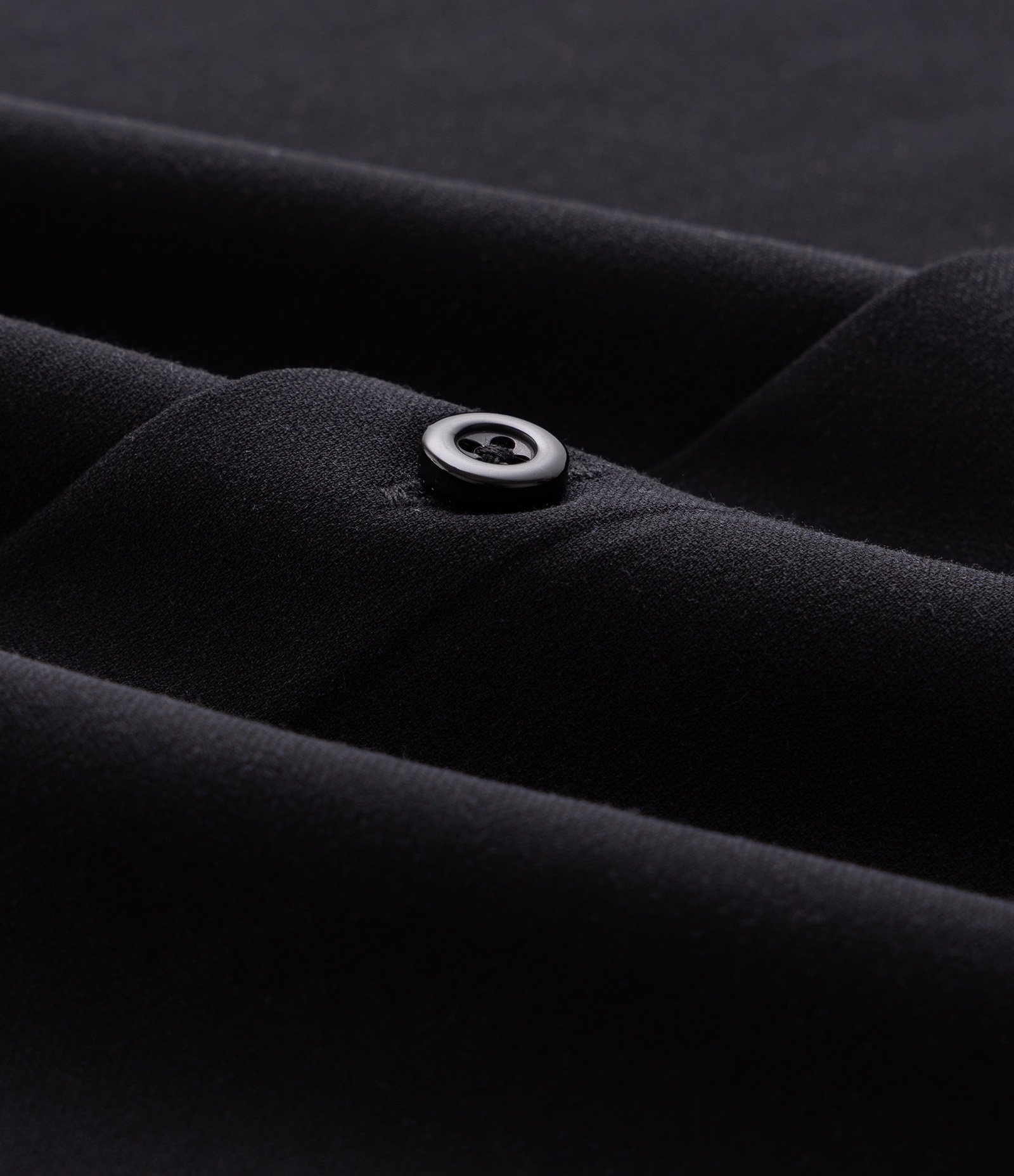 Camisa Regular em Fibra de Seda Preto 7