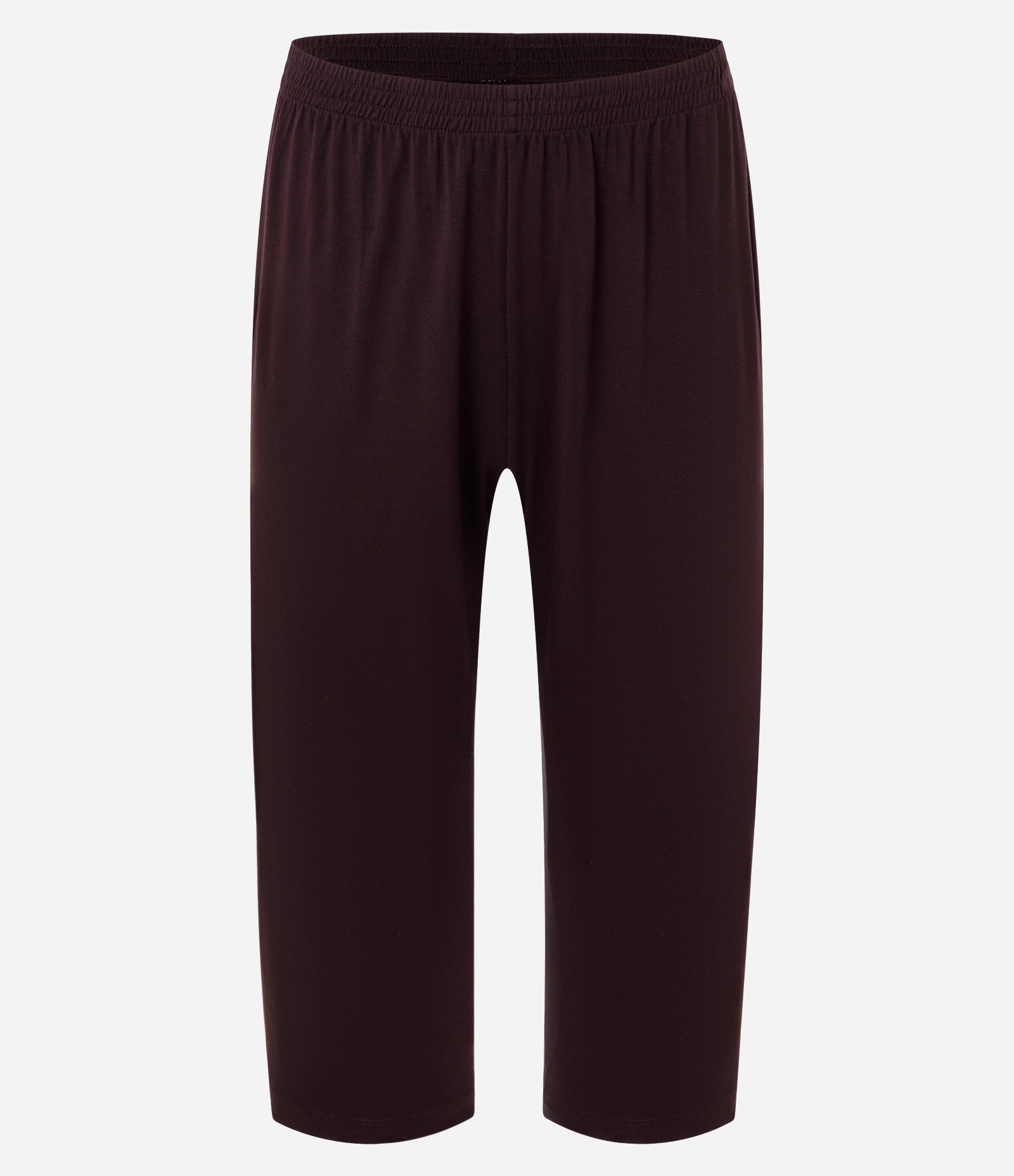 Pijama Longo em Viscolycra com Detalhe no Decote Marrom 3