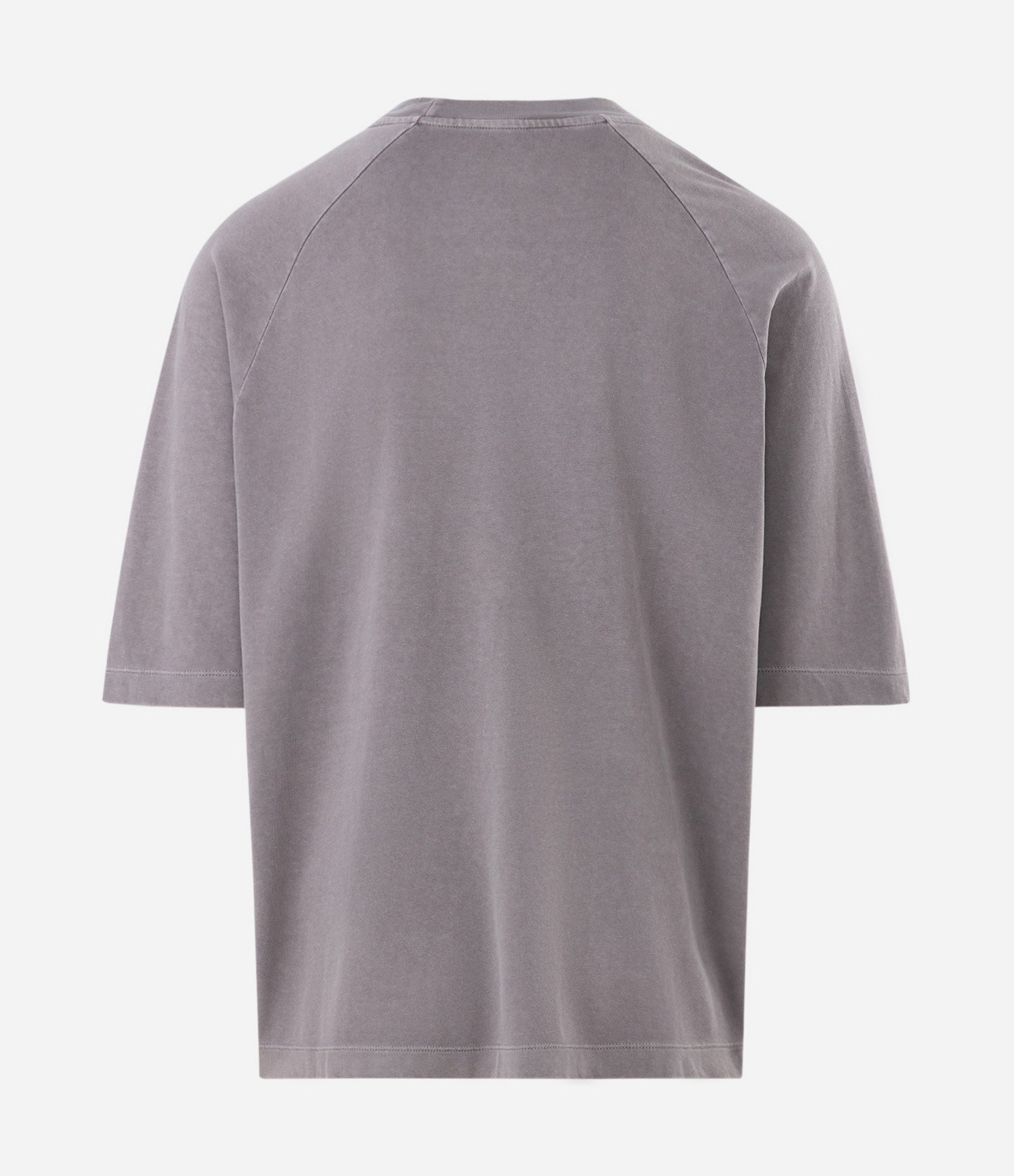 Camiseta Oversized Algodão Estampa Frontal Raglan Cinza 2