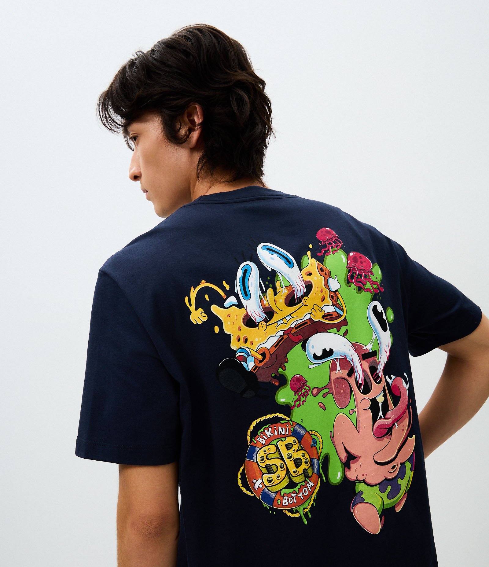 Camiseta Comfort Bob Esponja Loosen Up Azul 1