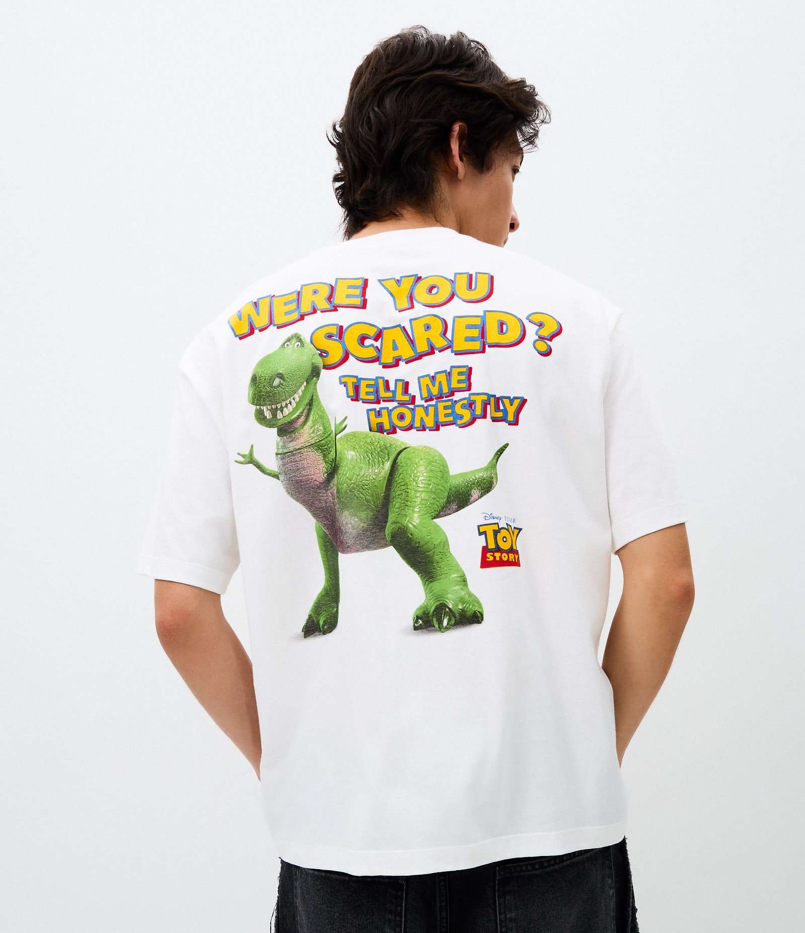 Camiseta Comfort com Estampa Toy Story Dino Branco 1