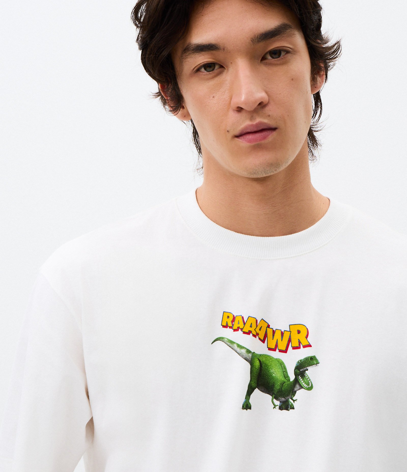 Camiseta Comfort com Estampa Toy Story Dino Branco 3