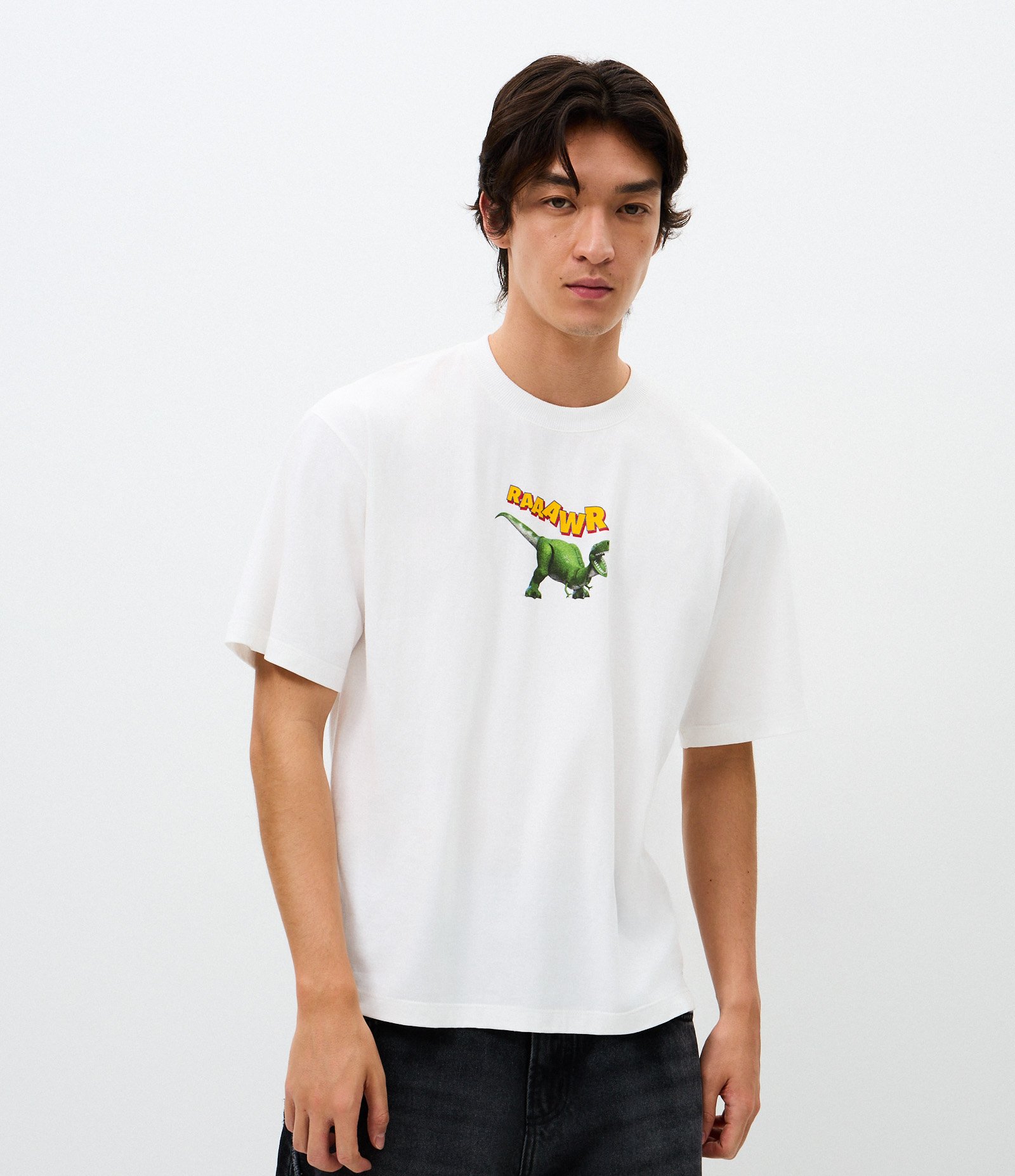 Camiseta Comfort com Estampa Toy Story Dino Branco 4