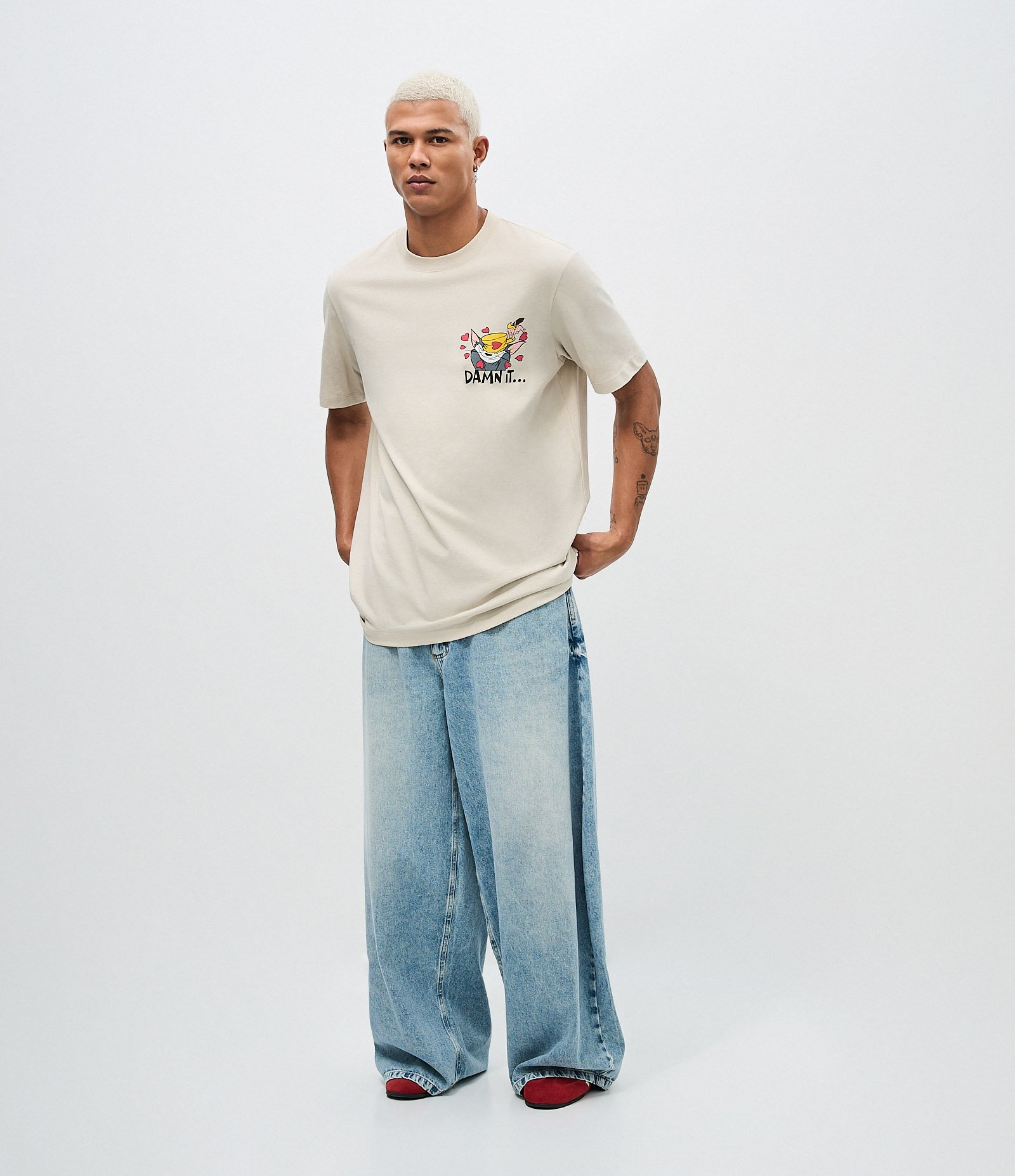 Camiseta Comfort Tom Apaixonado Bege 2