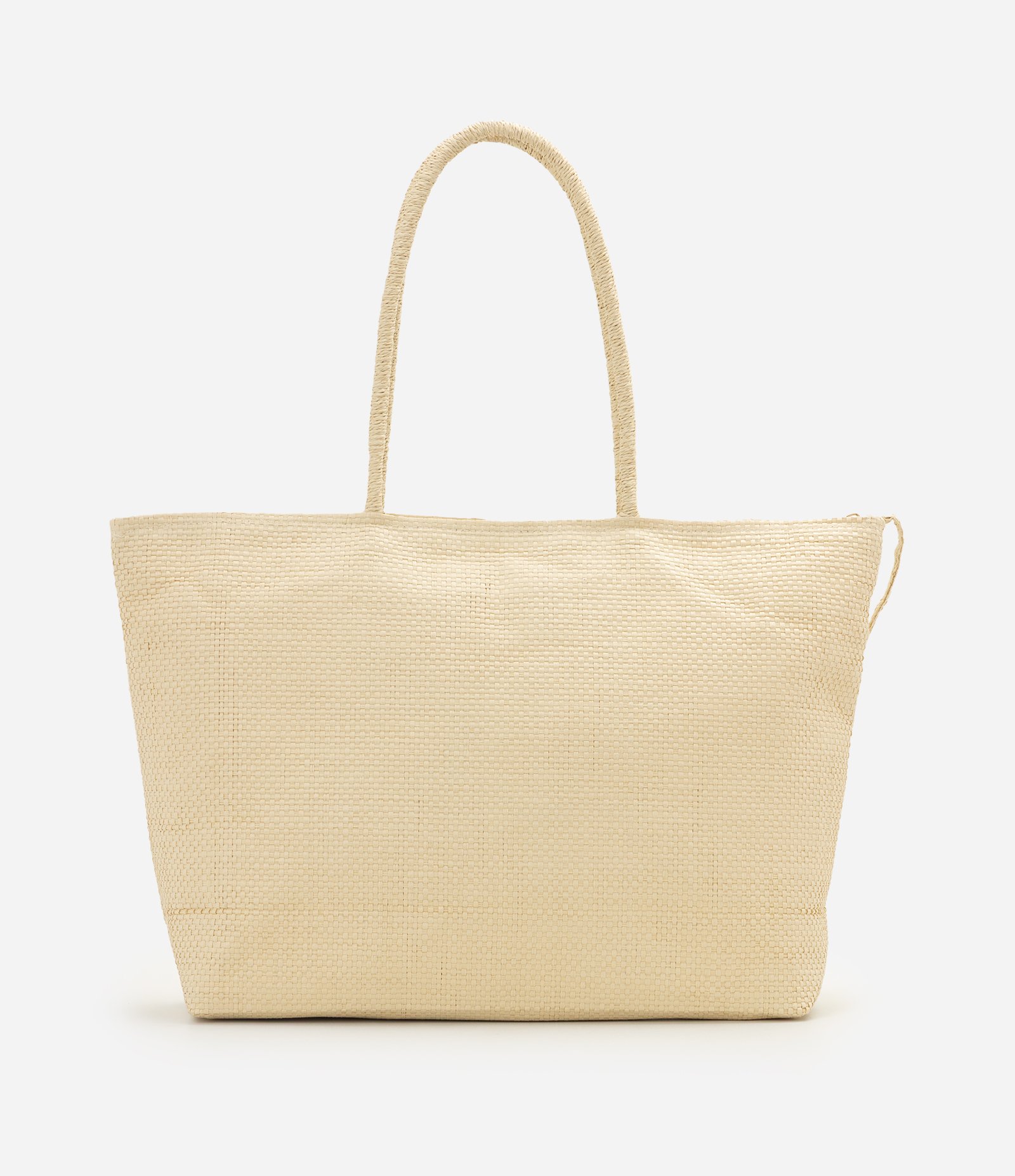 Bolsa de Papel com Necessaire e Zíper Bege 3