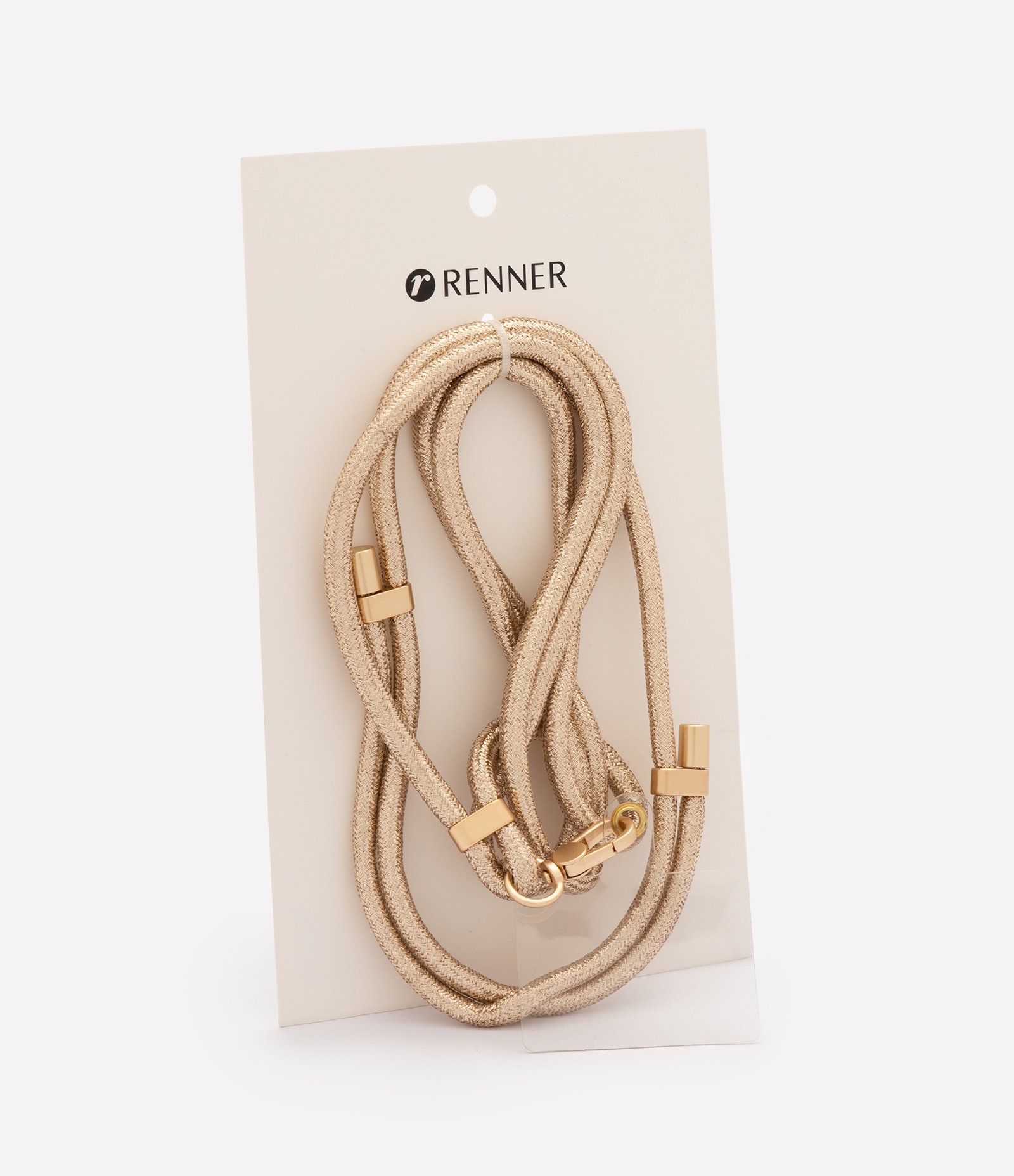 Corda de Celular com Detalhes Metalizados Dourado 4