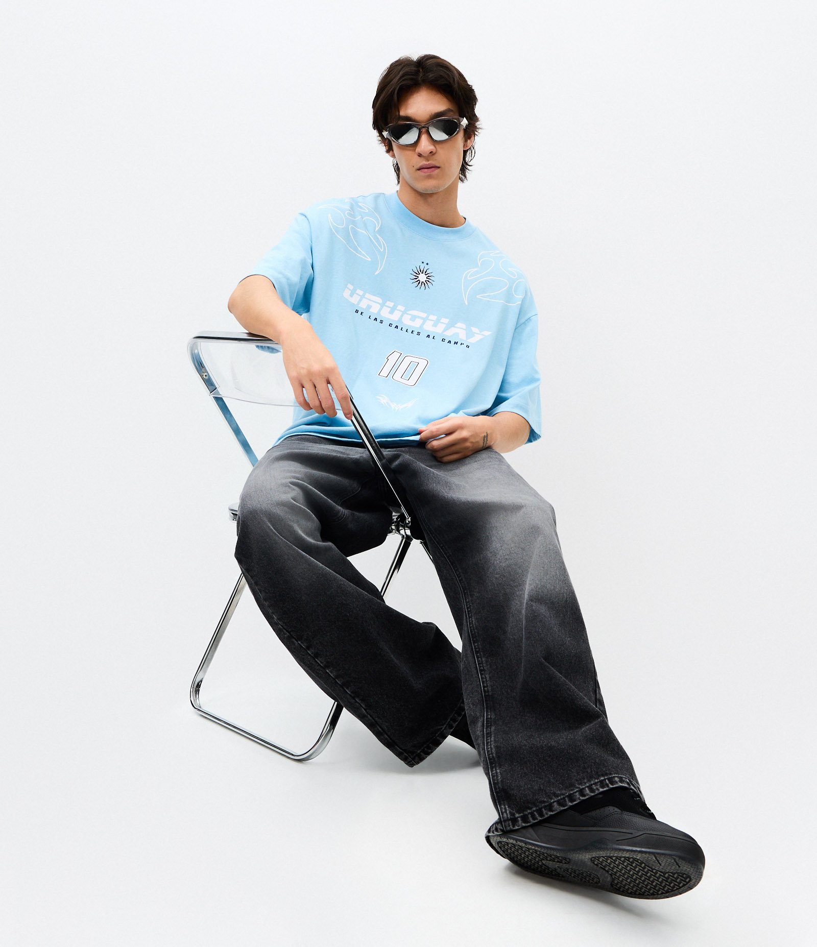 Camiseta Oversized Uruguay Azul 2