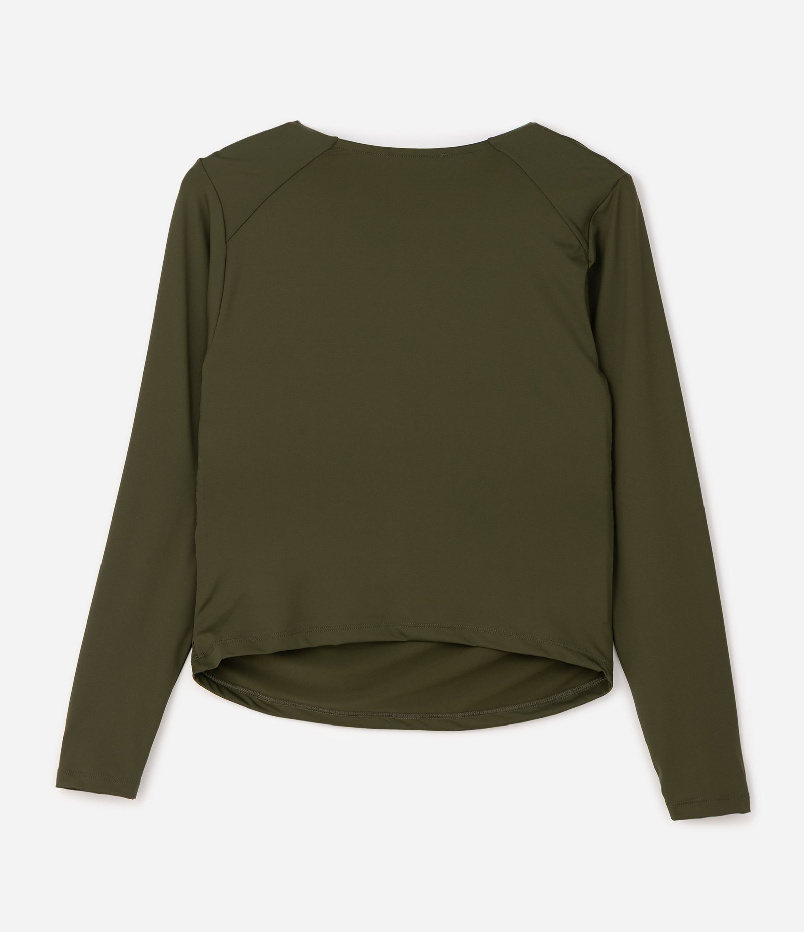 Blusa Manga Longa com Decote Transpassado Curve & Plus Size Verde 2