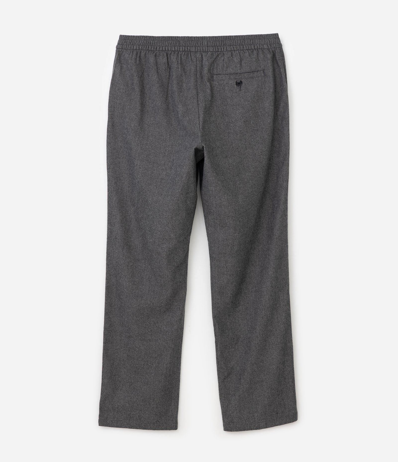Calça Reta Polyvelour com Cós Elástico Cinza 6