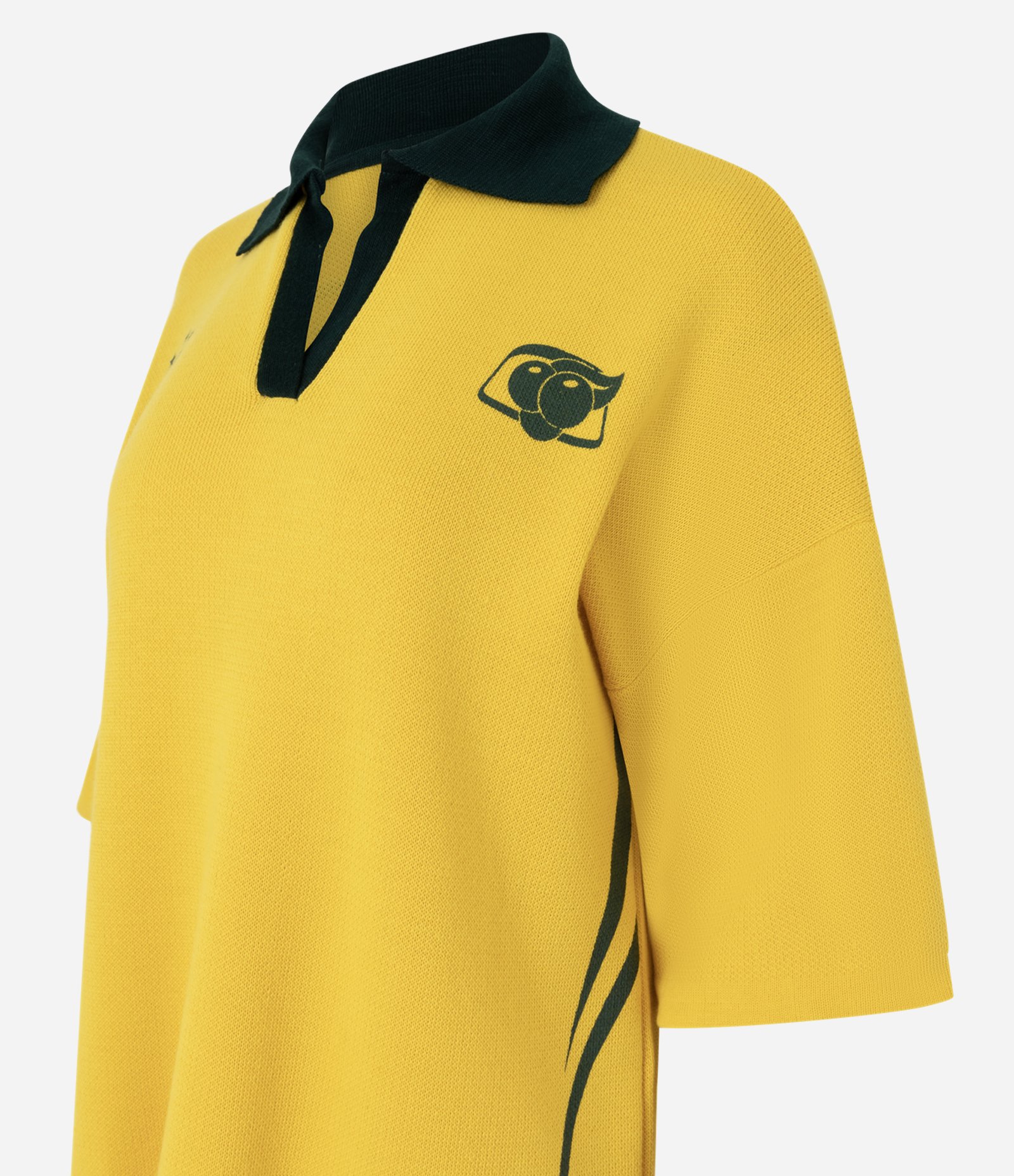 Camiseta Over em Tricô com Estampa Guaraná Brasil e Numero nas Costas Amarelo 6