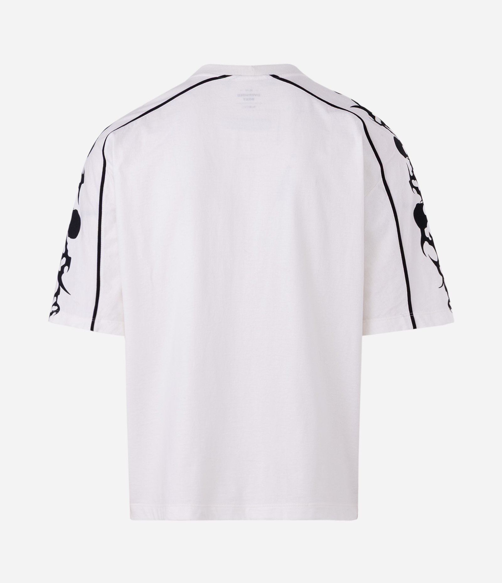 Camiseta Boxy Deadline Drifter com Caveiras Branco 5