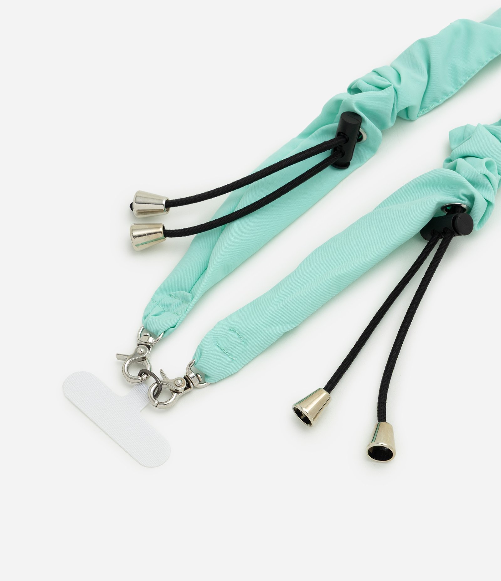 Corda para Celular Ajustável com Acabamento Franzido Verde 2
