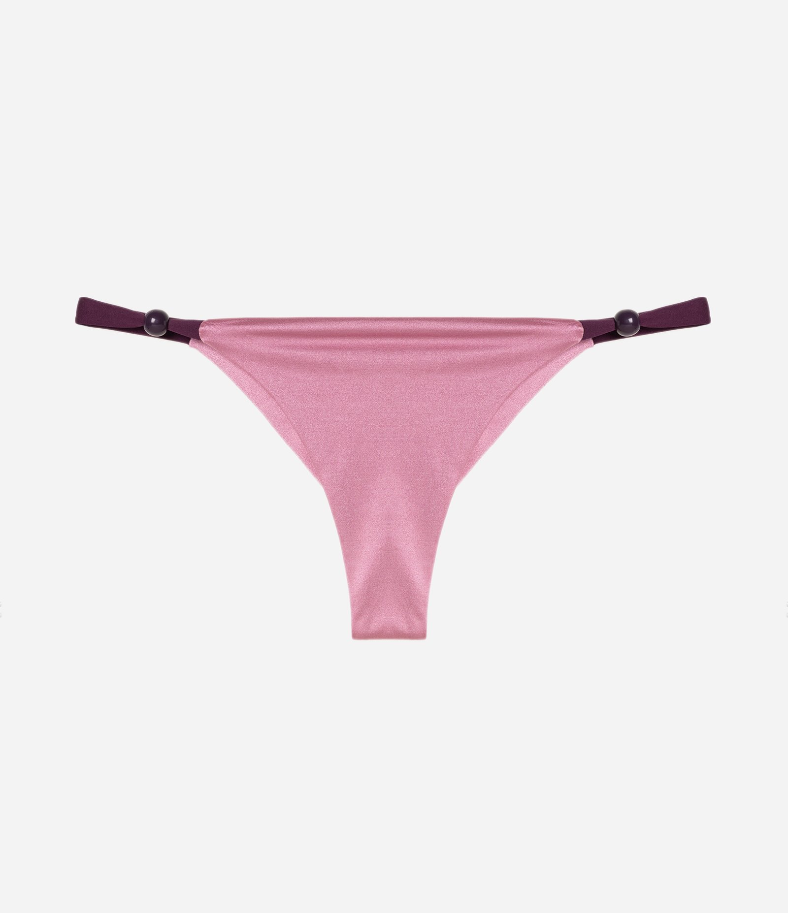 Biquini Calcinha String com Aviamento e Viés Contrastante Rosa 4