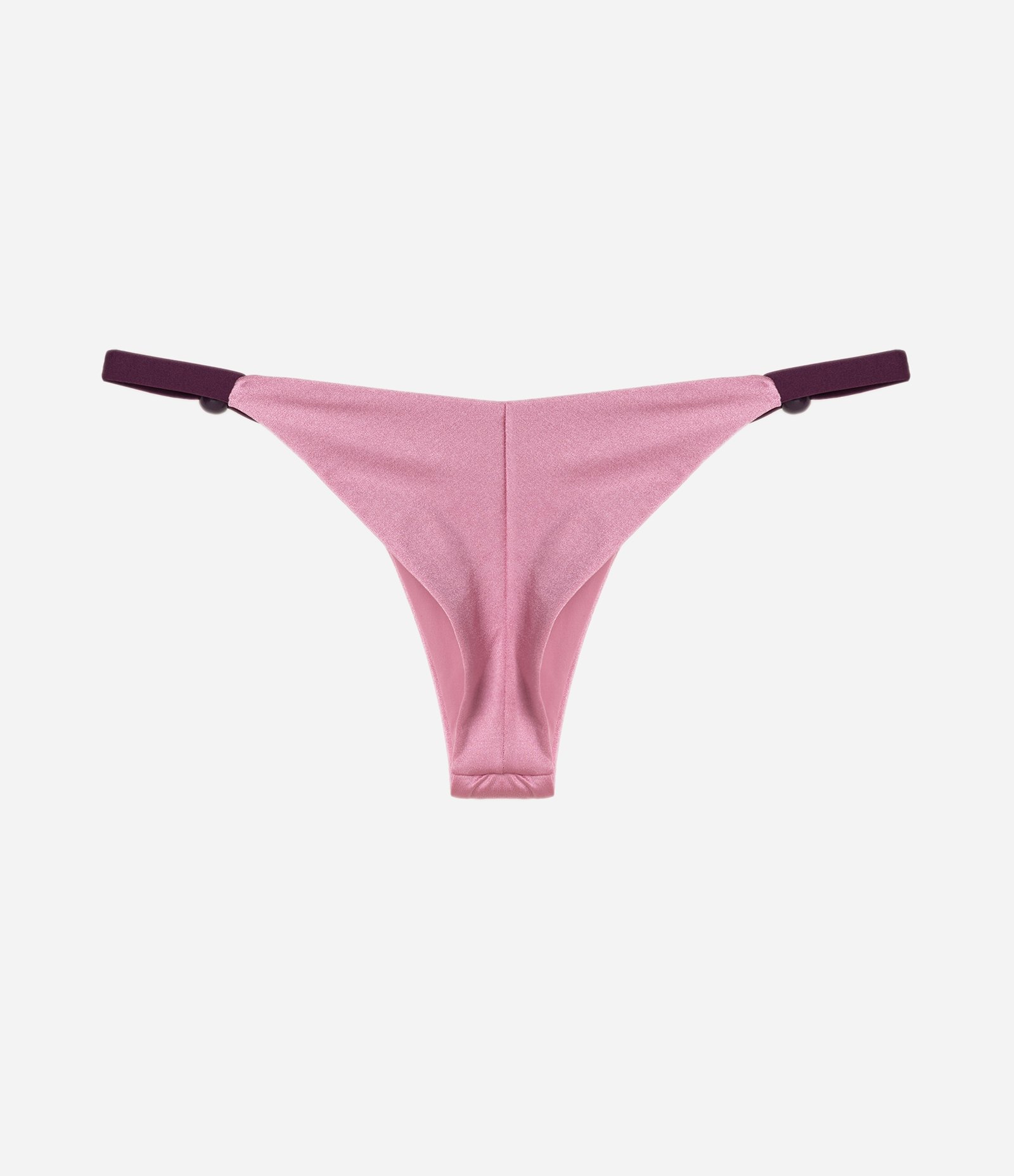 Biquini Calcinha String com Aviamento e Viés Contrastante Rosa 5