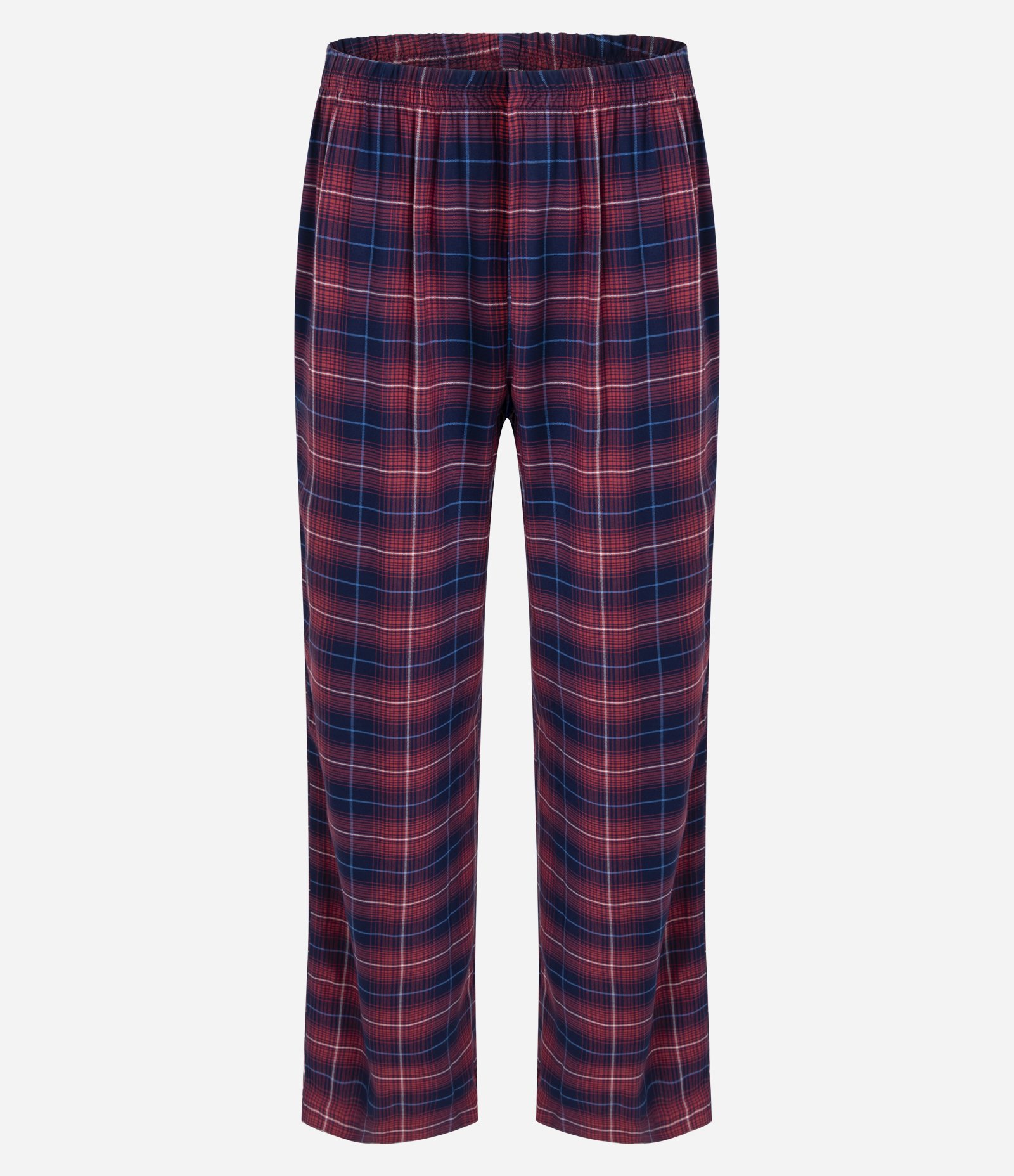 Pijama Longo Americano com Estampa Xadrez Fio Tinto Vermelho/Azul 6