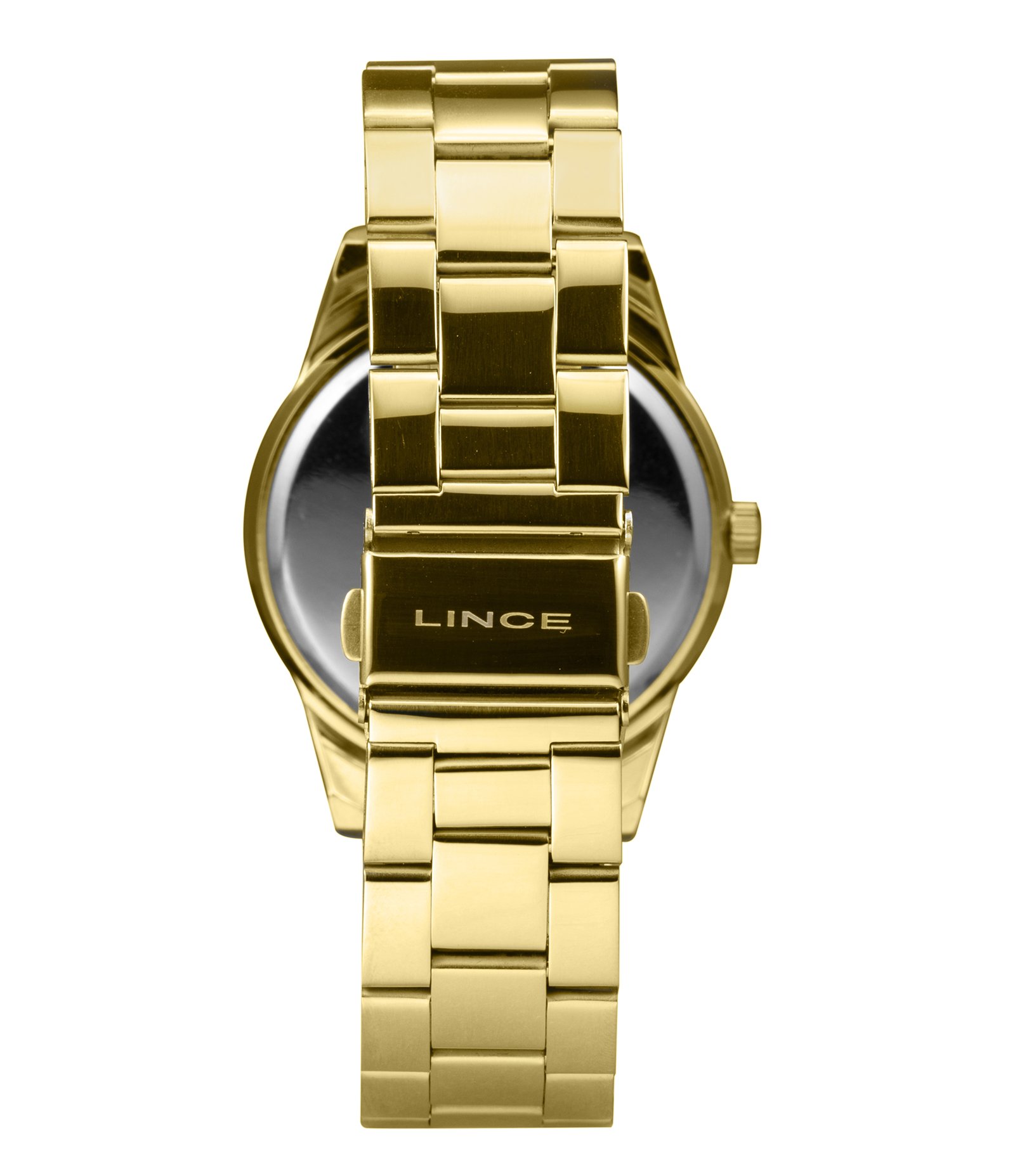 Relógio Analógico Lince Em Aço LRGJ159L40 KAUXC2KX Dourado 3