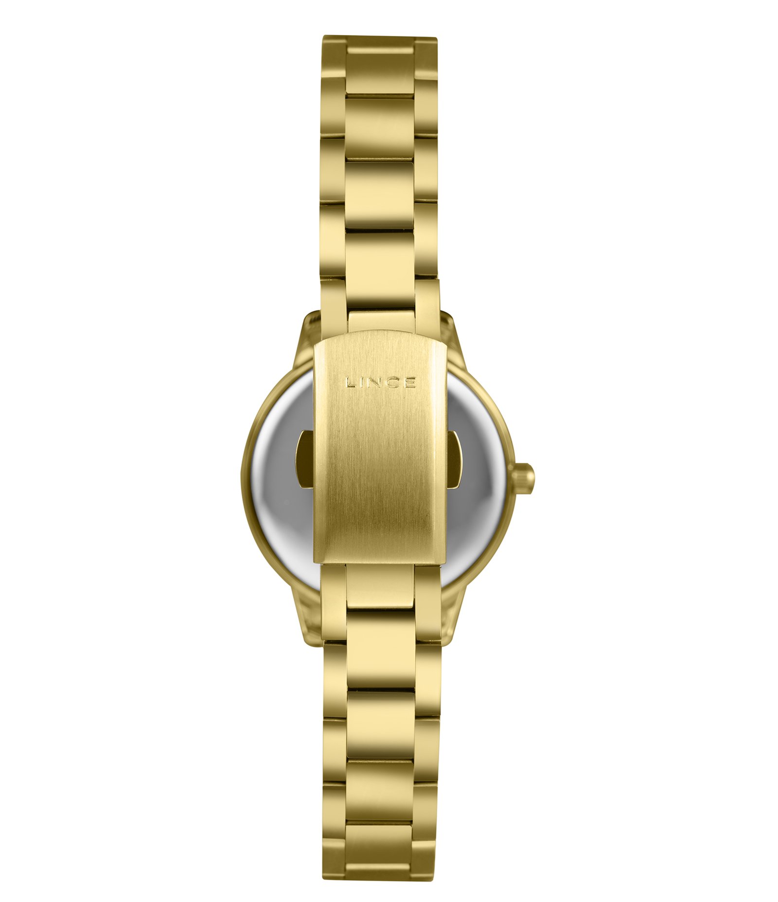 Relógio Analógico Lince em Aço LRG4848L30 K0IHS2KX Dourado 3