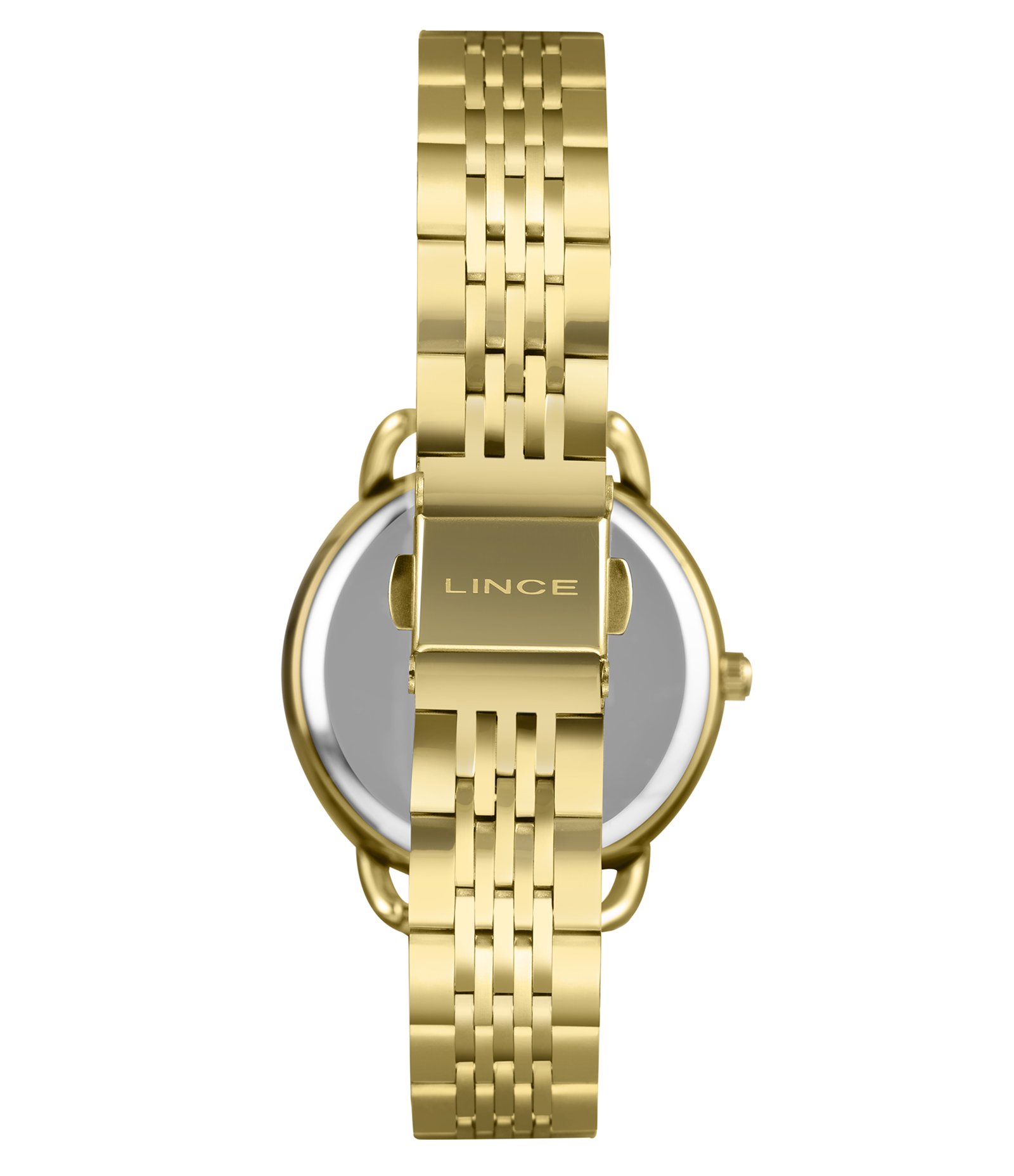 Relógio Analógico Lince em Aço LRGM028L36 S2KX Dourado 3