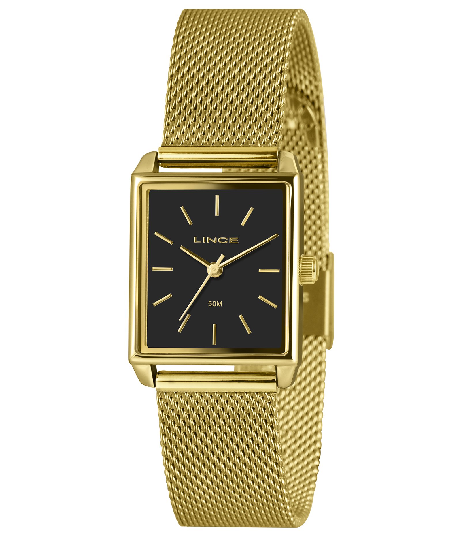 Relógio Analógico Lince em Aço LQG4766L25P1KX Dourado 1