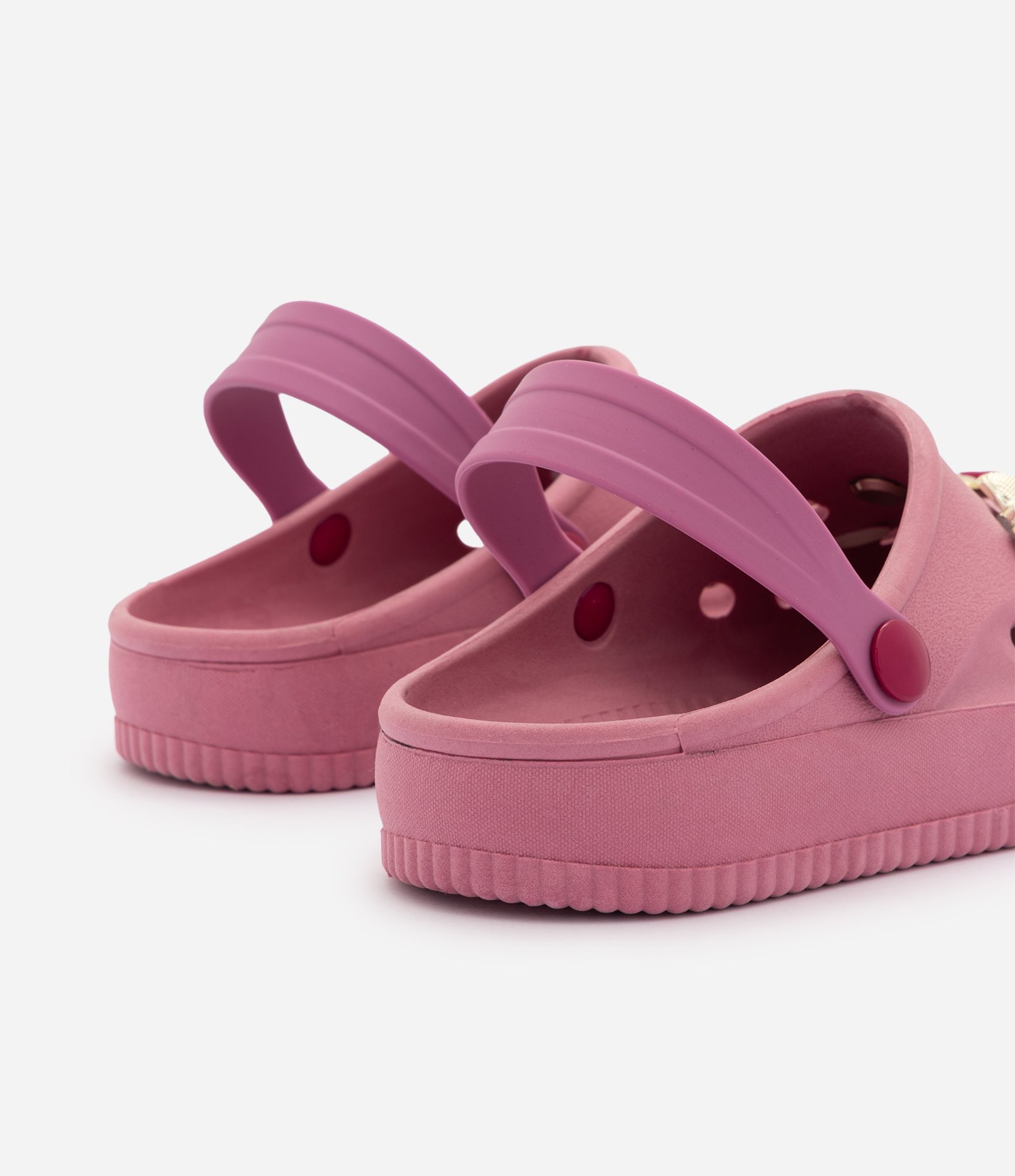 Sandália Babuche Infantil com Pins Decorativos – Tam 28 a 35 Rosa 2