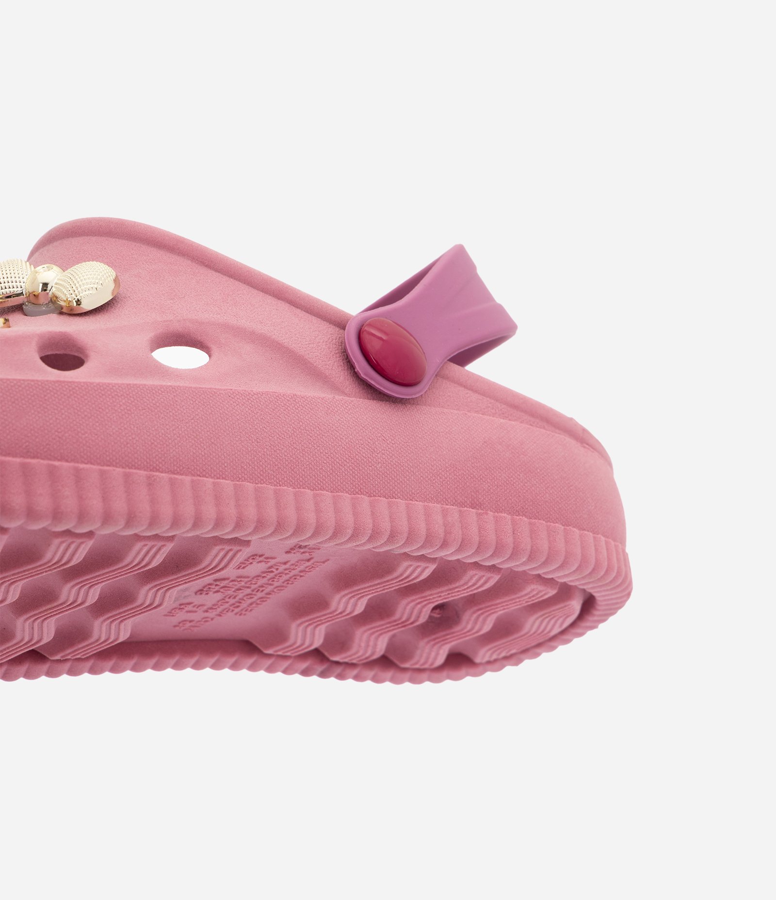 Sandália Babuche Infantil com Pins Decorativos – Tam 28 a 35 Rosa 3