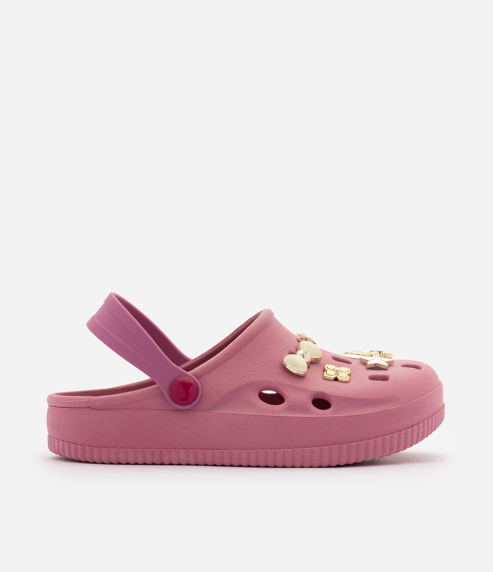 Sandália Babuche Infantil com Pins Decorativos – Tam 28 a 35 Rosa 4