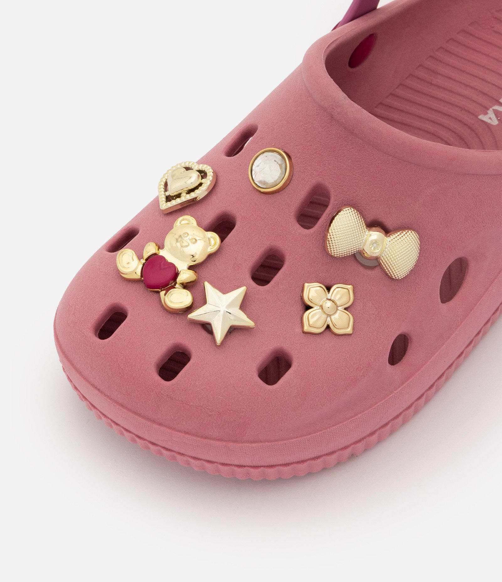 Sandália Babuche Infantil com Pins Decorativos – Tam 28 a 35 Rosa 5