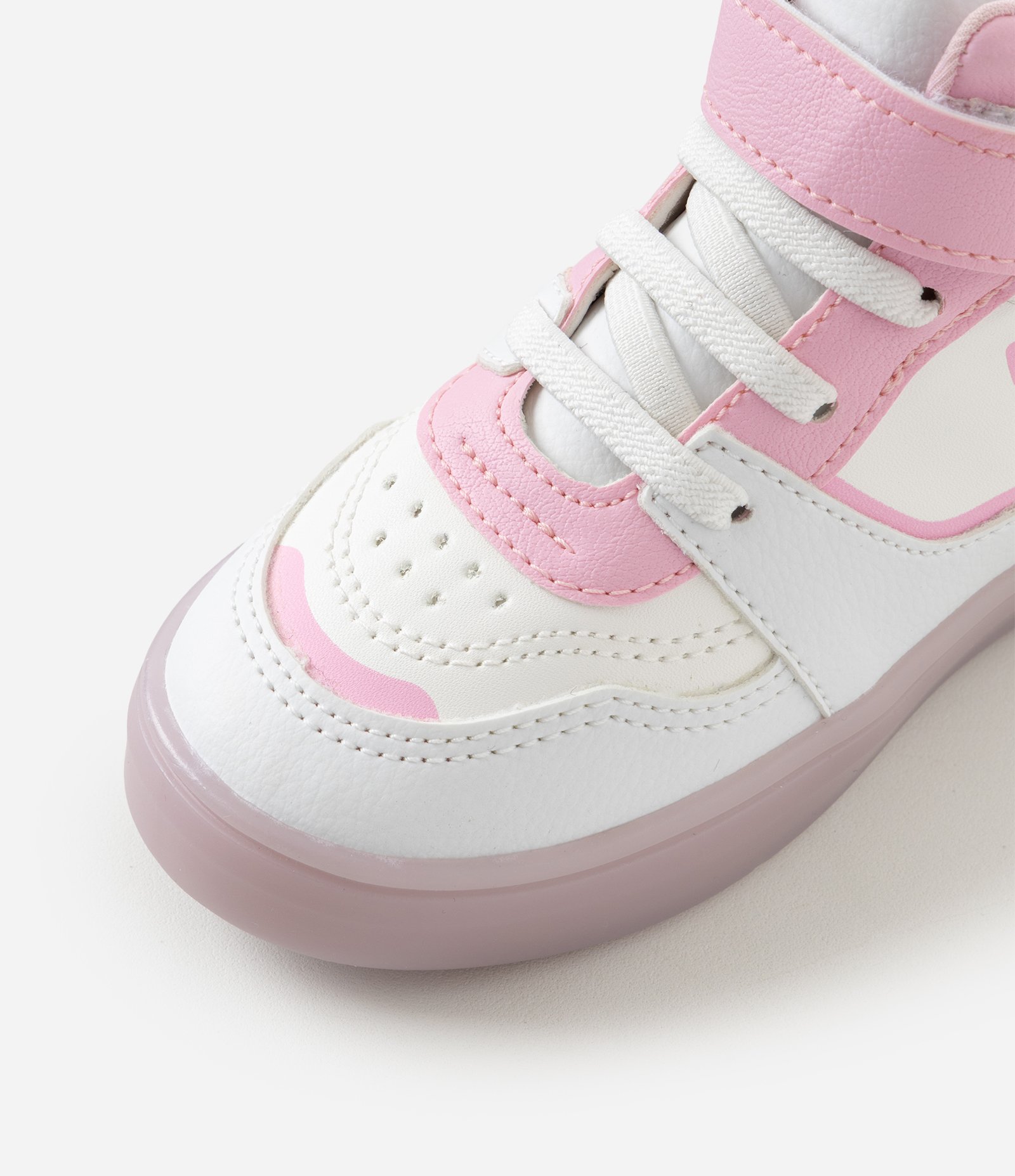Tênis Abotinado Infantil com LED e Estampa Hello Kitty – Tam 20 a 27 Off White 7