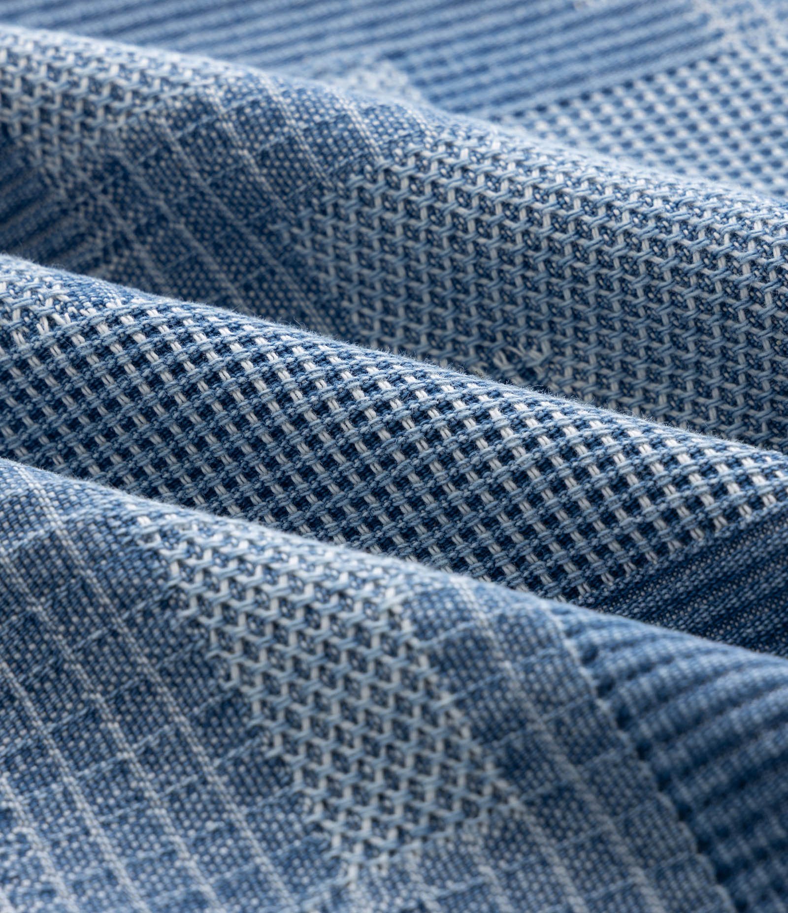Calça Super Baggy em Jeans com Jacquard Azul 7