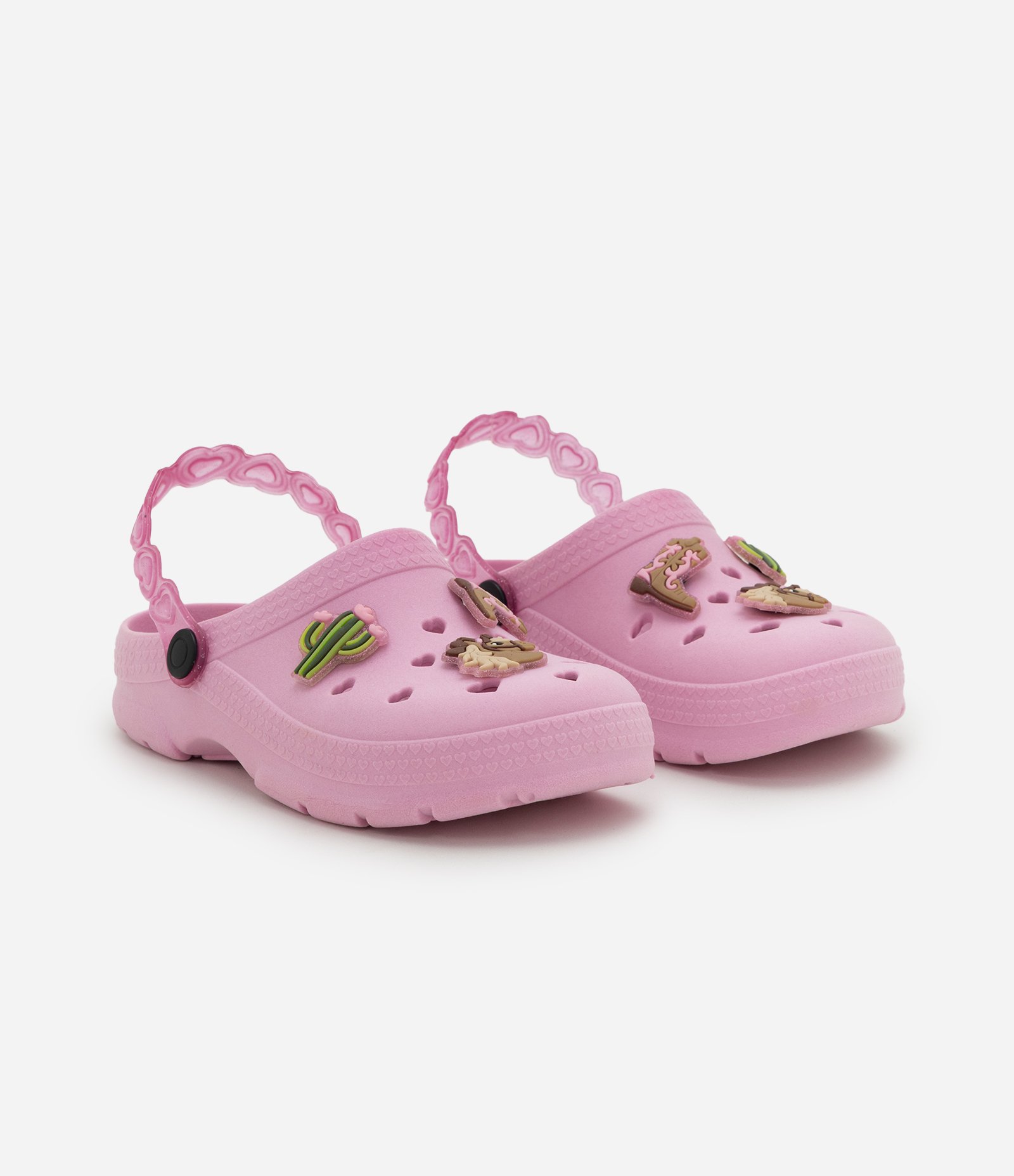 Sandália Babuche Infantil com Pins Country – Tam 25 a 32 Rosa 1