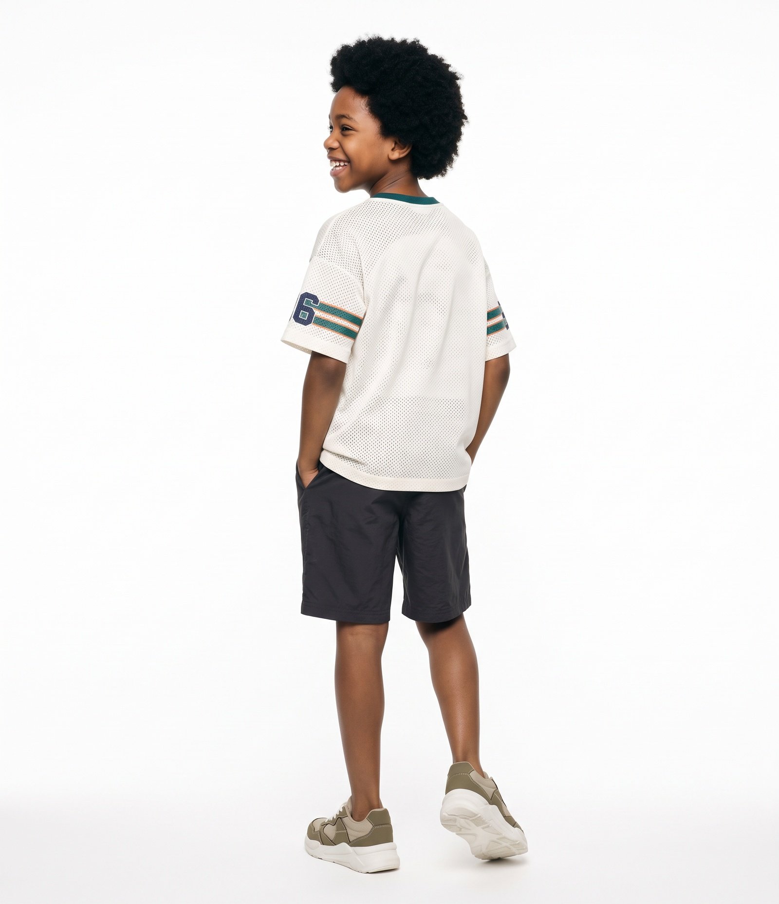 Camiseta Infantil Estampa Football Americano California Oversized - Tam 5 a 14 Anos Branco 2