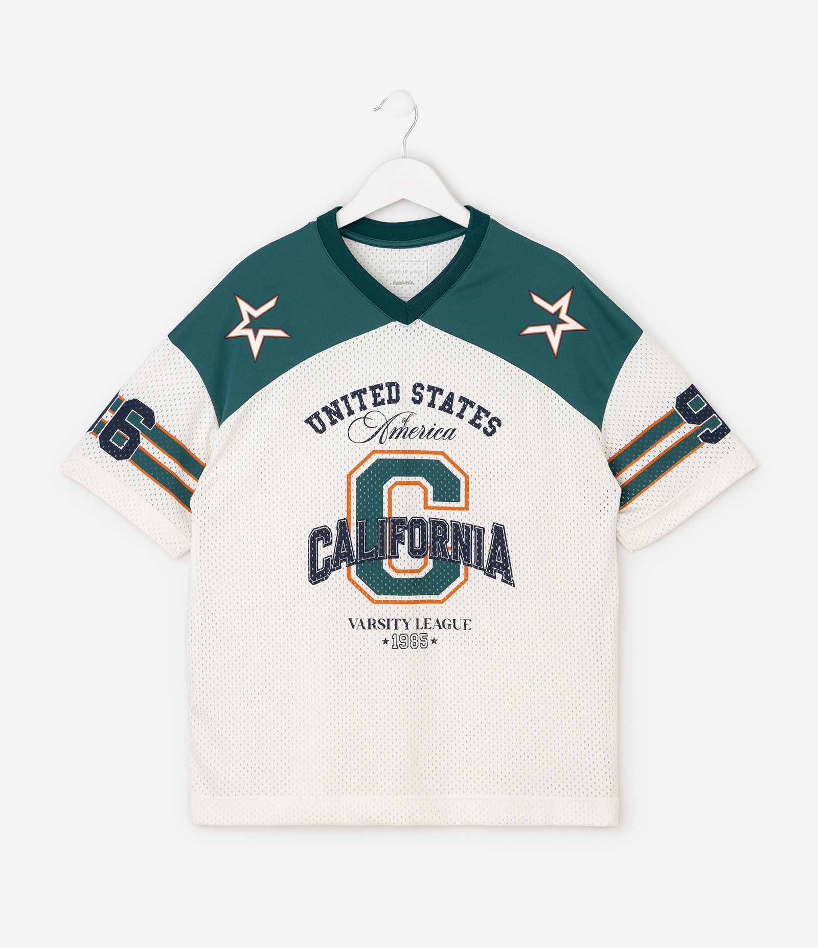 Camiseta Infantil Estampa Football Americano California Oversized - Tam 5 a 14 Anos Branco 3