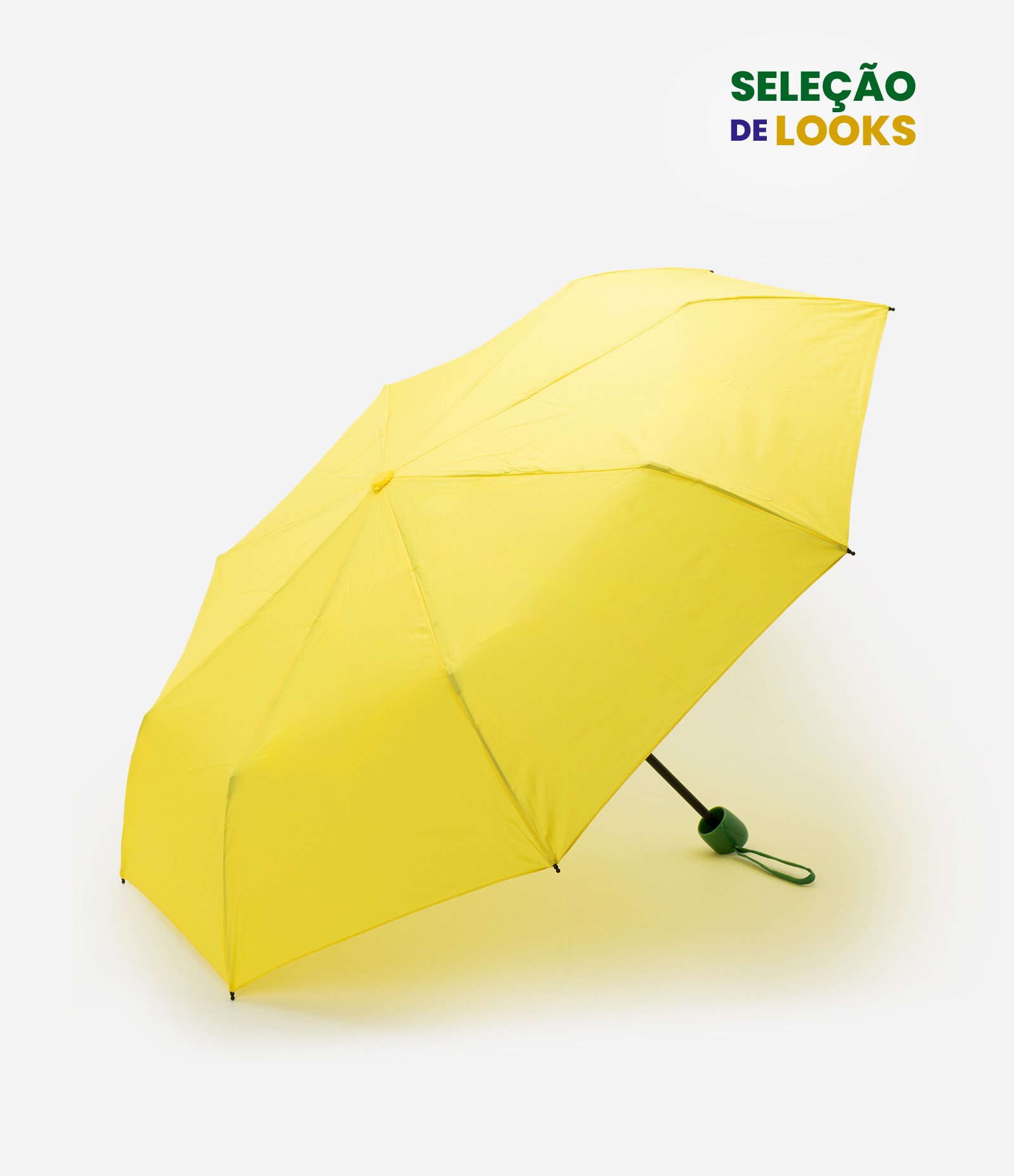 Sombrinha com Alça e Capa Protetora Amarelo 1