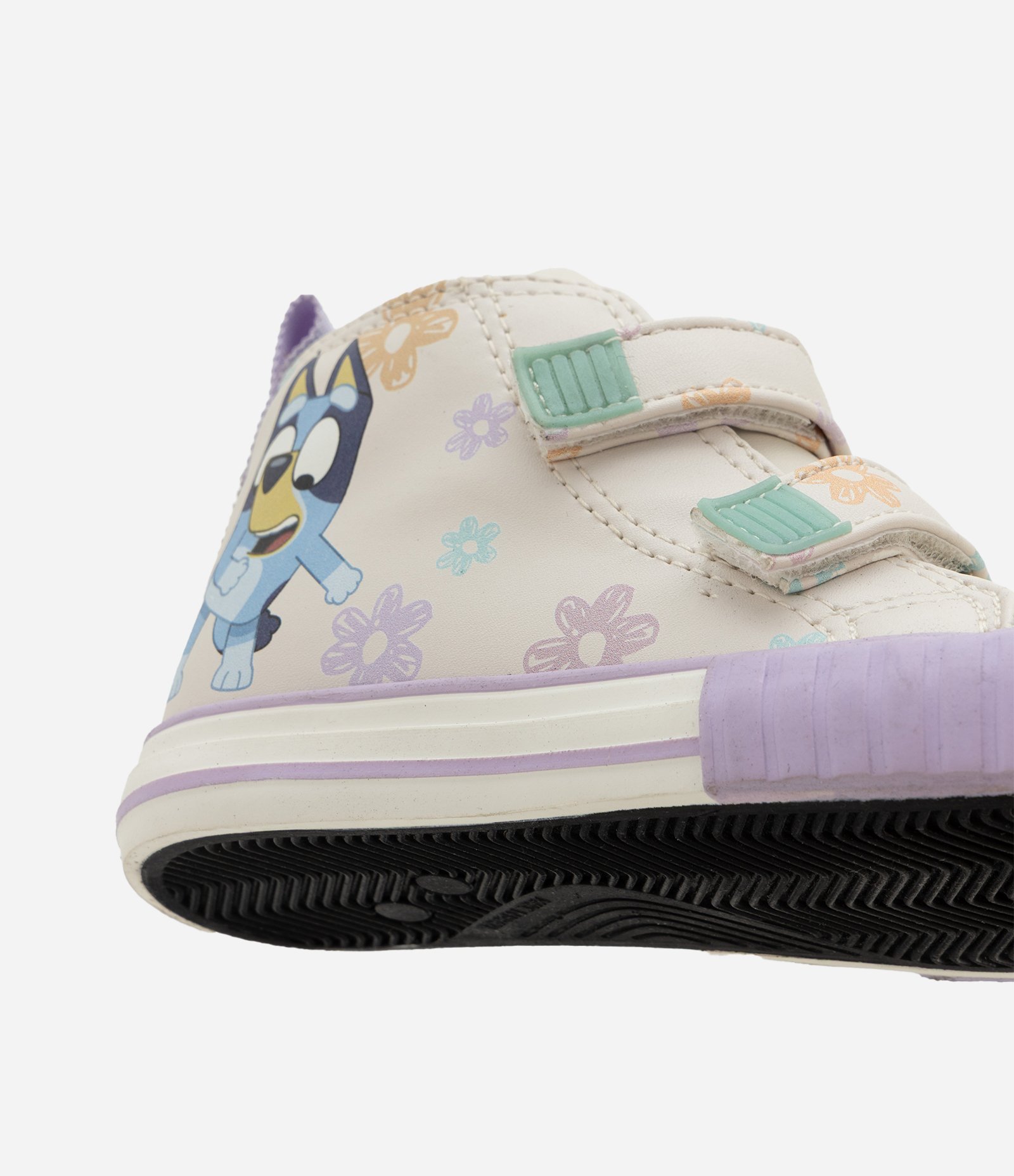 Tênis Infantil Abotinado com Estampa Bluey Floral – Tam 20 a 27 Off White 4