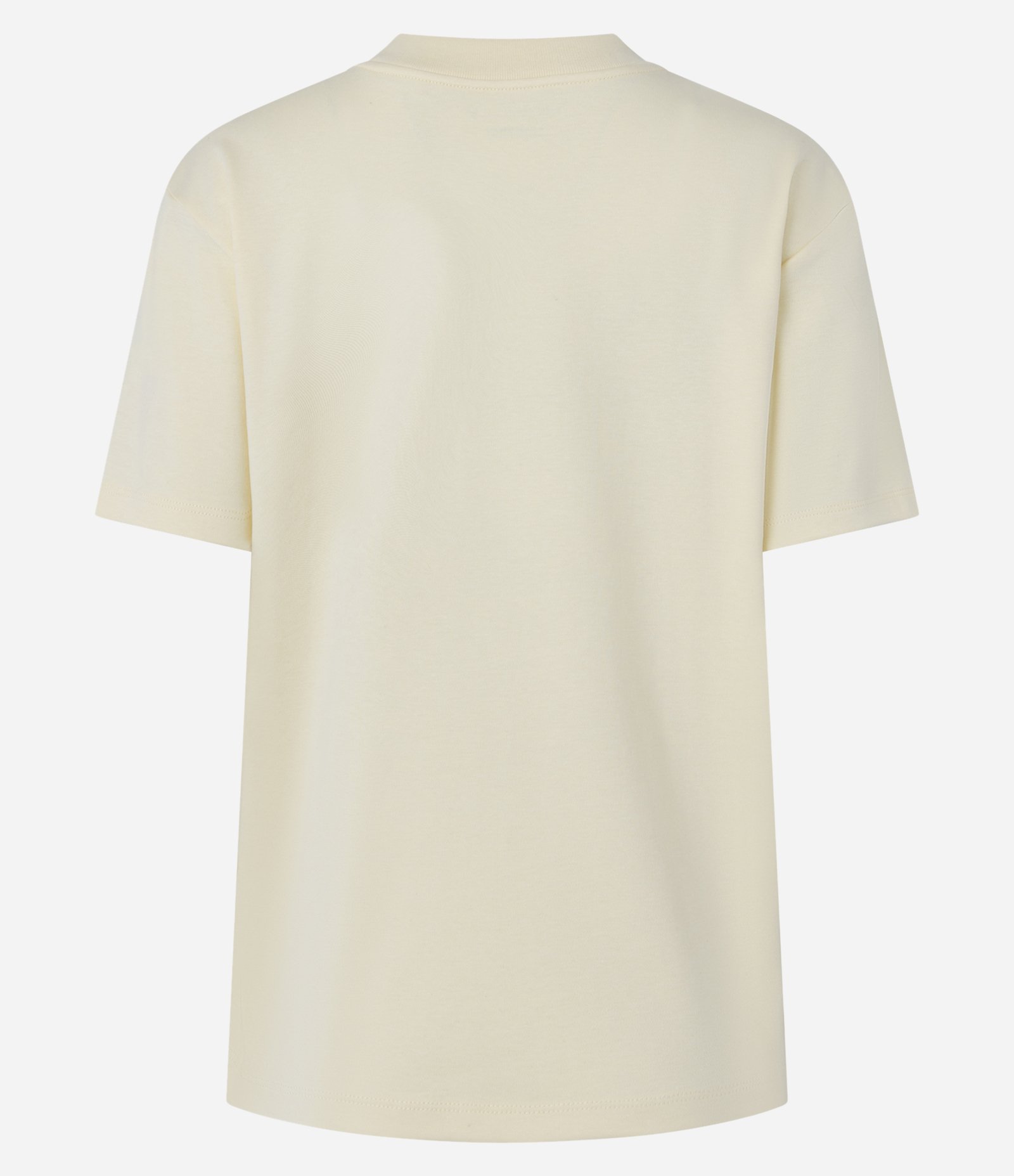 Blusa em Algodão Peruano Interlock com Gola Redonda Off White 3
