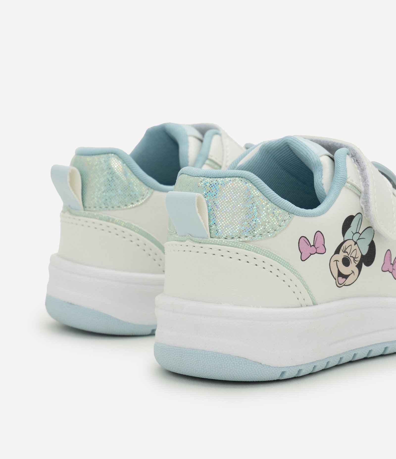 Tênis Infantil com Patch Minnie e Velcro – Tam 20 a 27 Off White 2