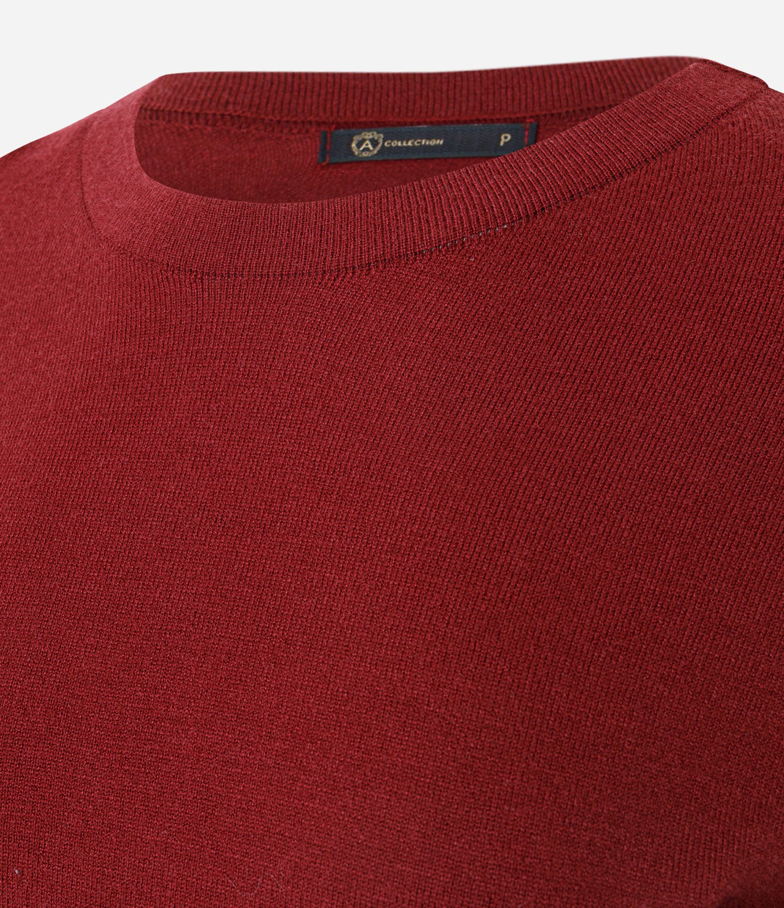 Blusa em Tricô com Aplicação de Renda na Barra Vermelho 6