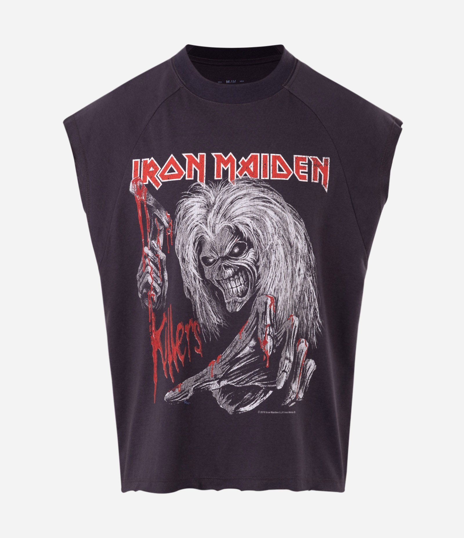 Regata Boxy em Algodão com Estampa Iron Maiden Killers Preto 5