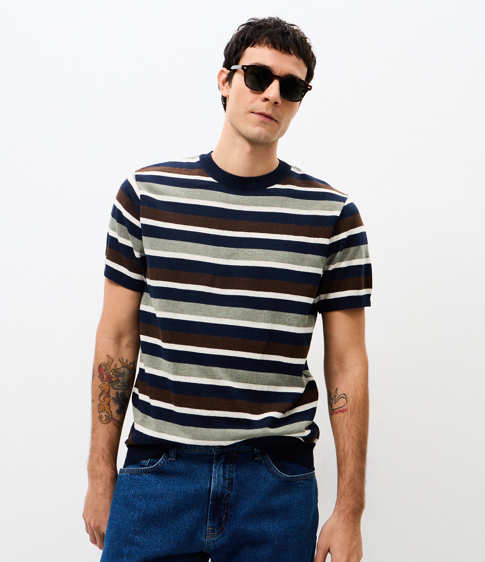 Camiseta Tricot Listrada Manga Curta Listrada 3