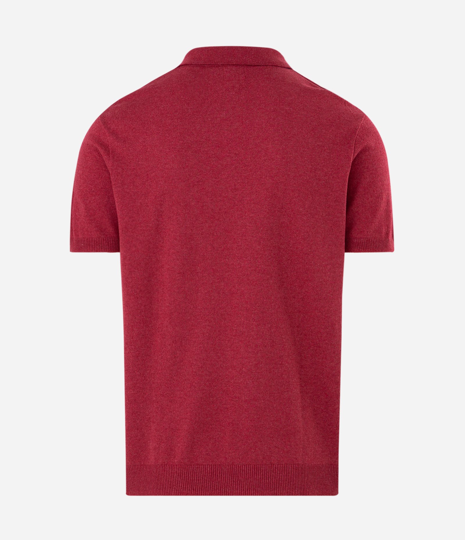 Polo Regular em Tricô Texturizada Vermelho 2