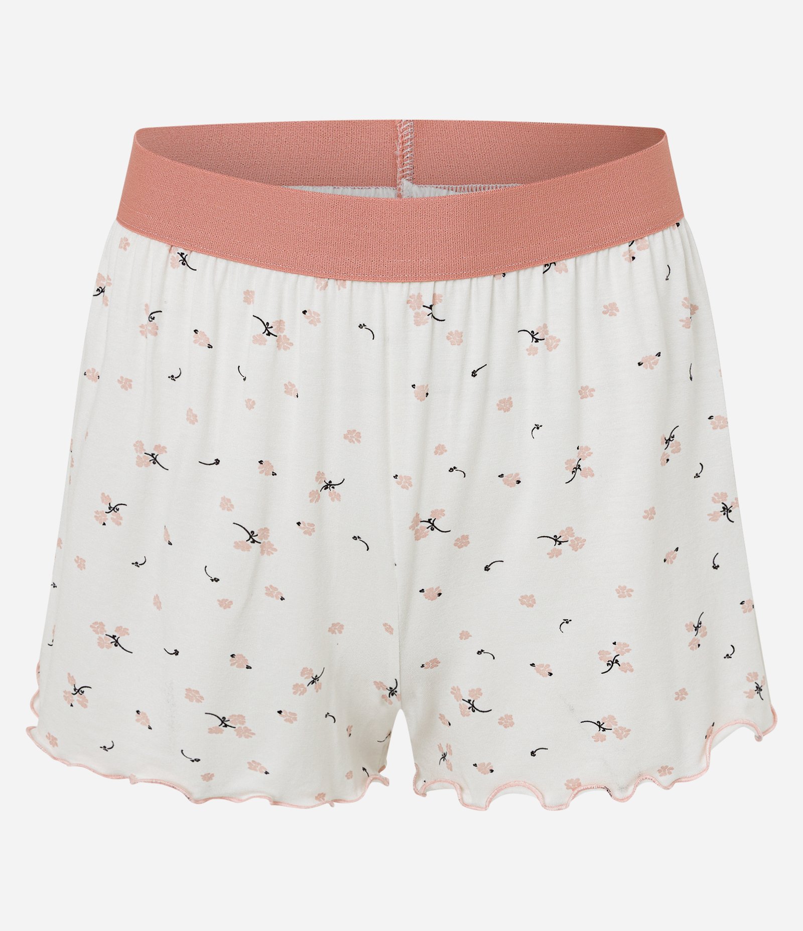 Pijama Curto em Viscolycra com Estampa Floral Snoopy Branco 2