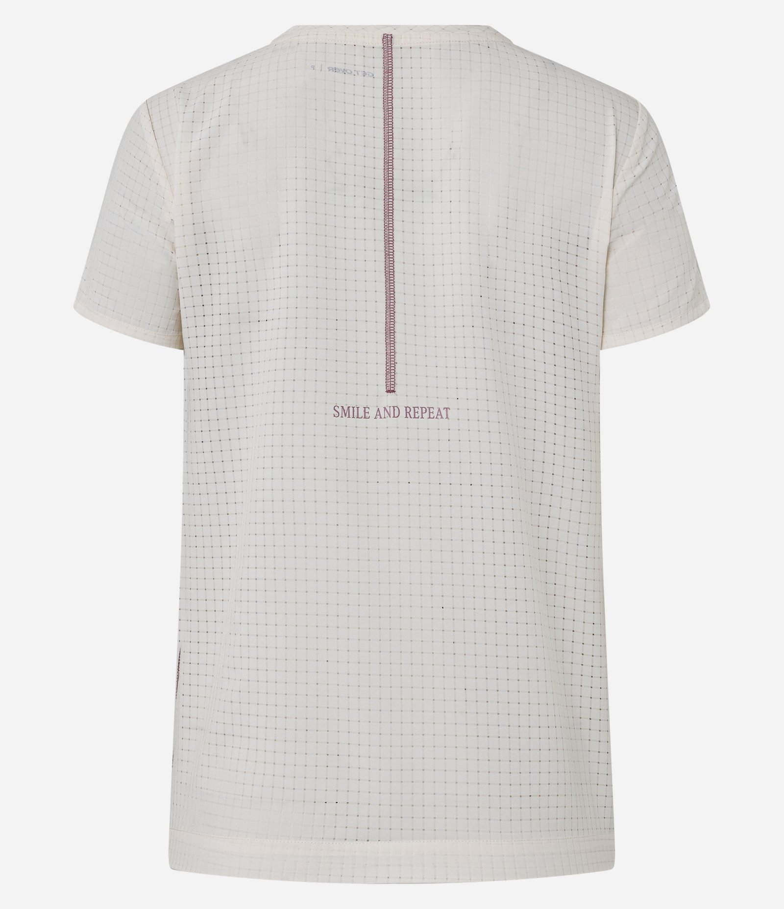 Camiseta Esportiva Regular em Microfibra Perfurada com Lettering Off White 7