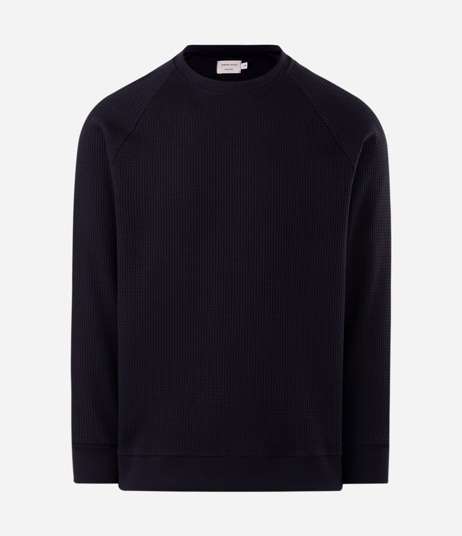 Blusão em Meia Malha com Textura Waffle Preto 5