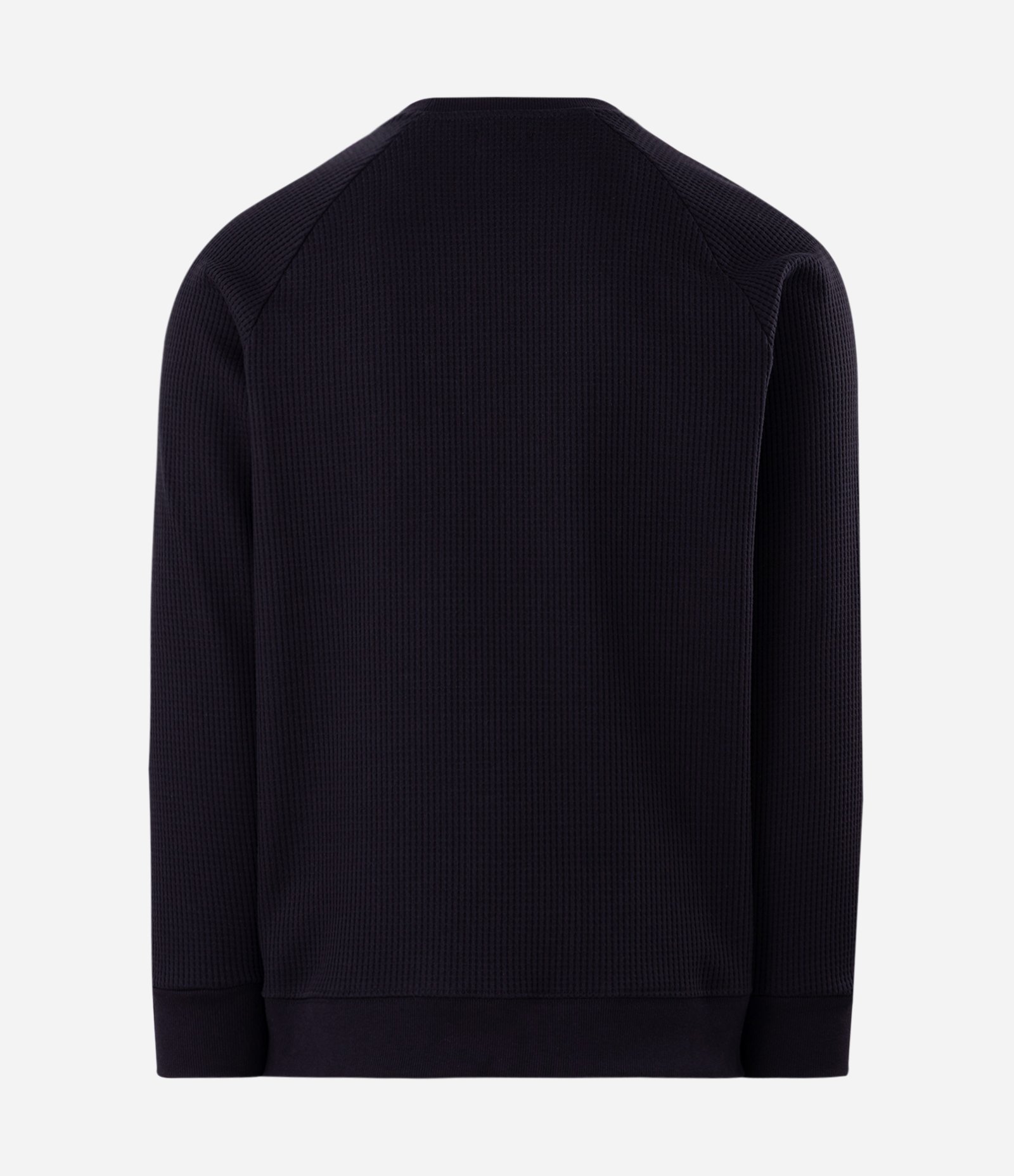 Blusão em Meia Malha com Textura Waffle Preto 6