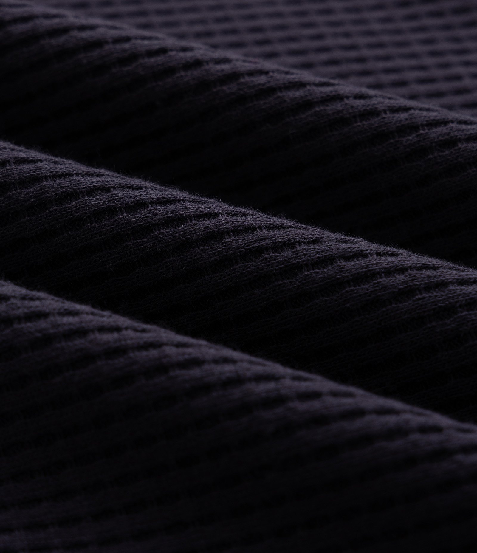 Blusão em Meia Malha com Textura Waffle Preto 7