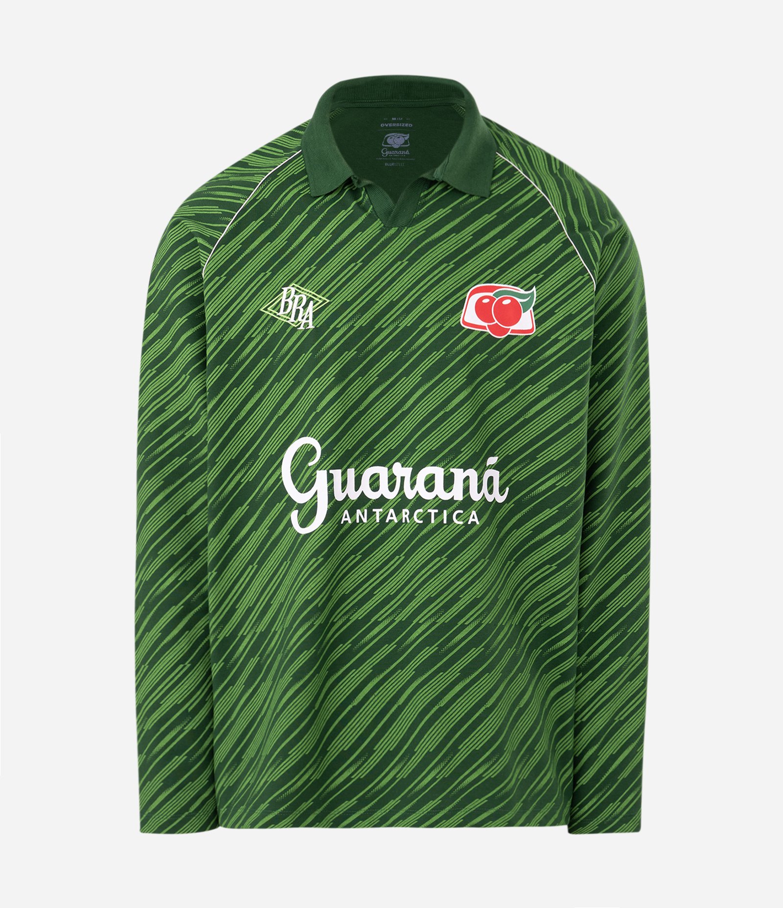 Camiseta Oversized com Gola Polo e Estampa Guaraná Verde 5