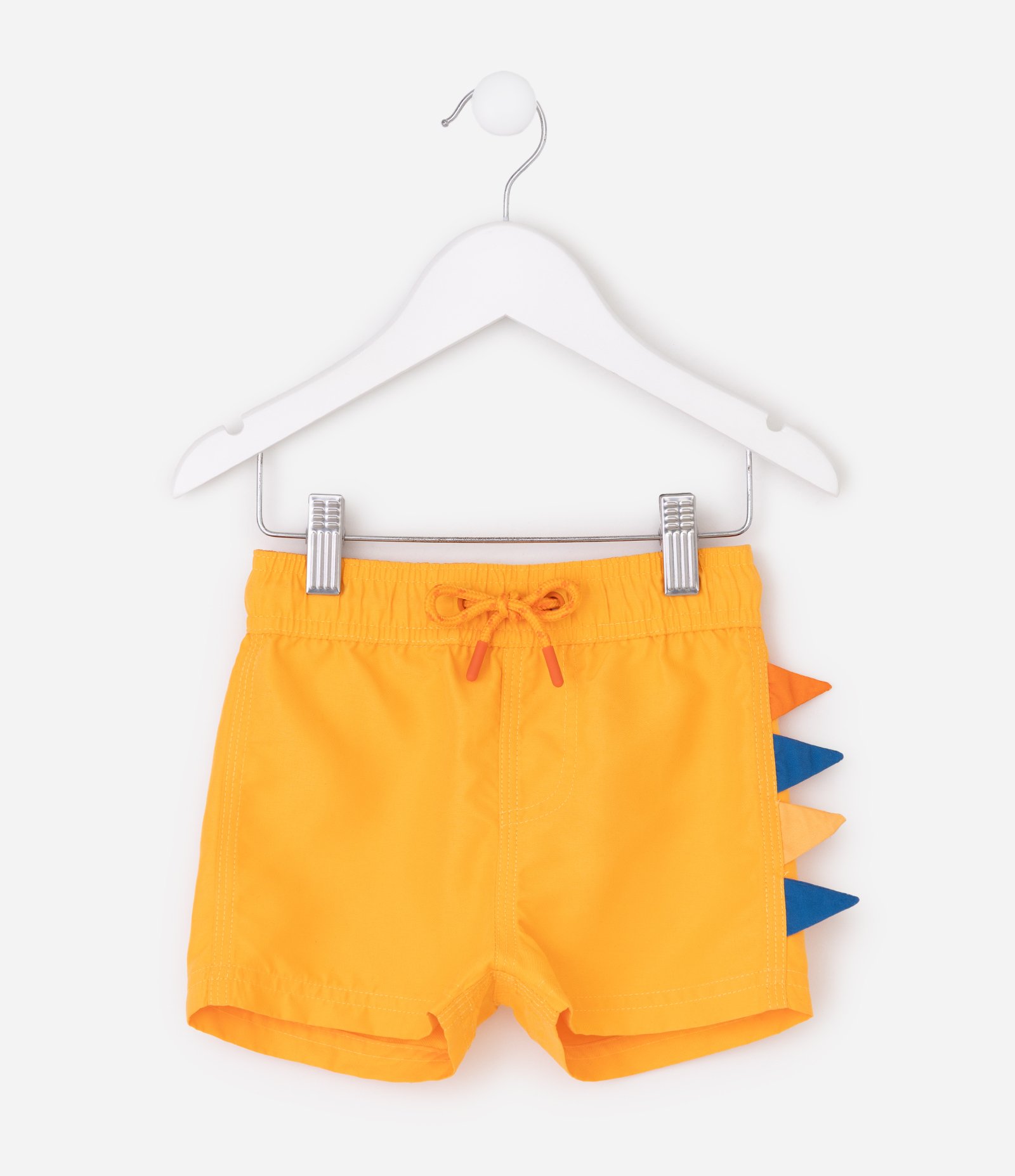 Bermuda Infantil de Banho com Detalhe Interativo – Tam 1 a 6 Anos Amarelo 1