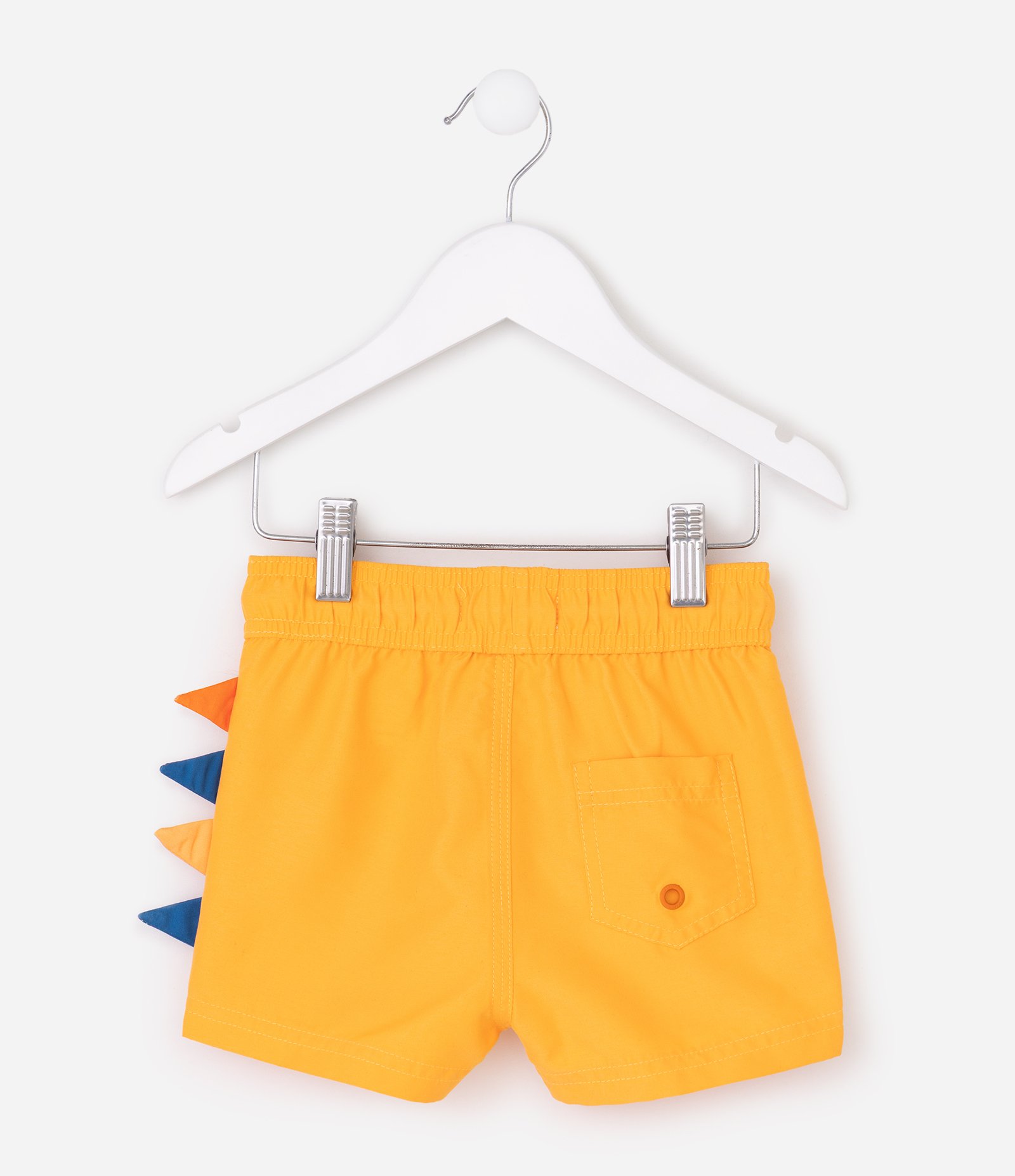 Bermuda Infantil de Banho com Detalhe Interativo – Tam 1 a 6 Anos Amarelo 2