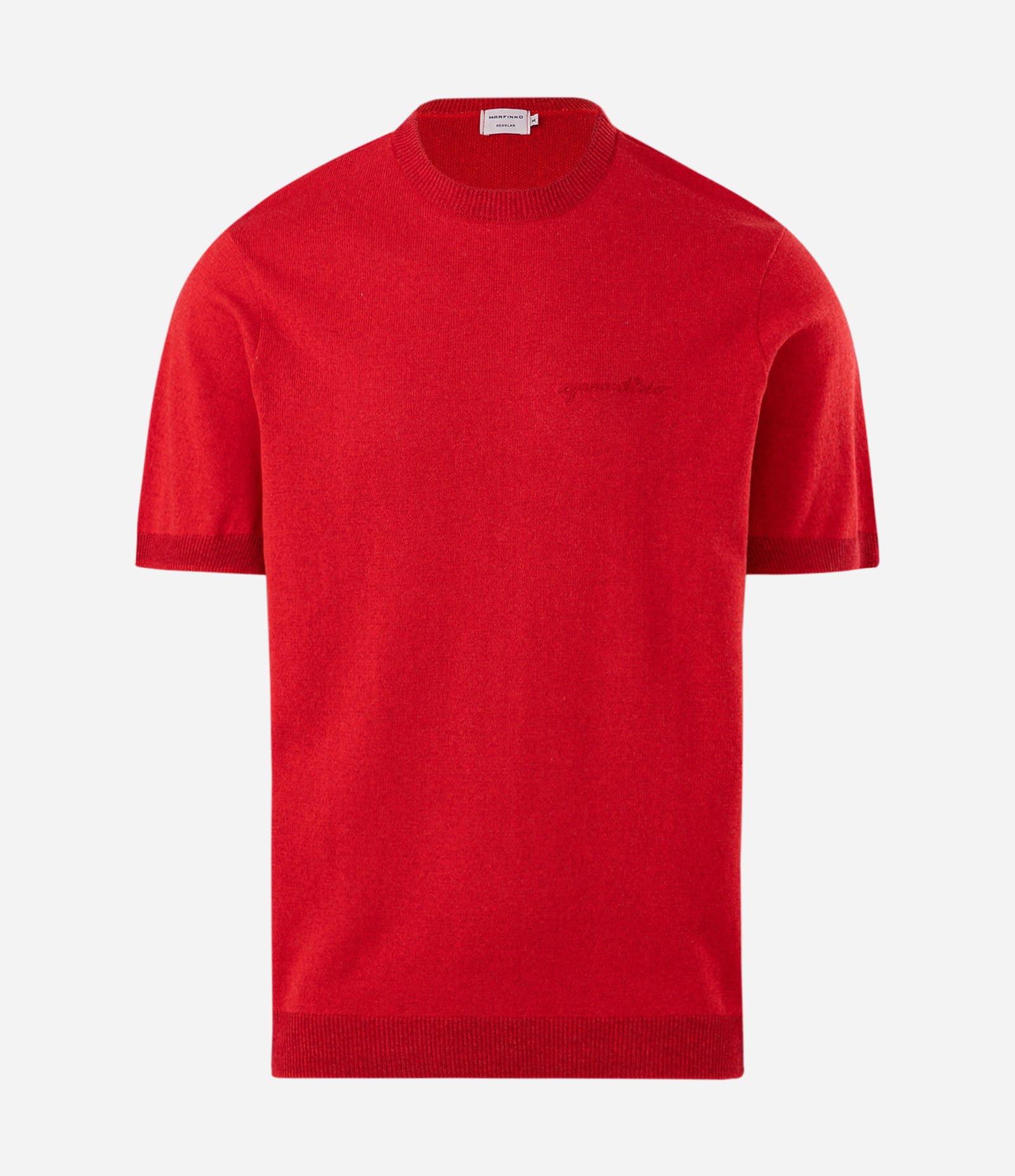 Camiseta Tricô Jacquard Boi Garantido Vermelho 5
